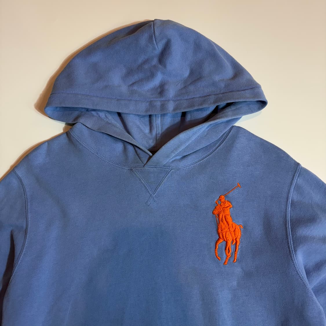 폴로 랄프로렌 스카이블루 빅포니 후드티 상품이미지2