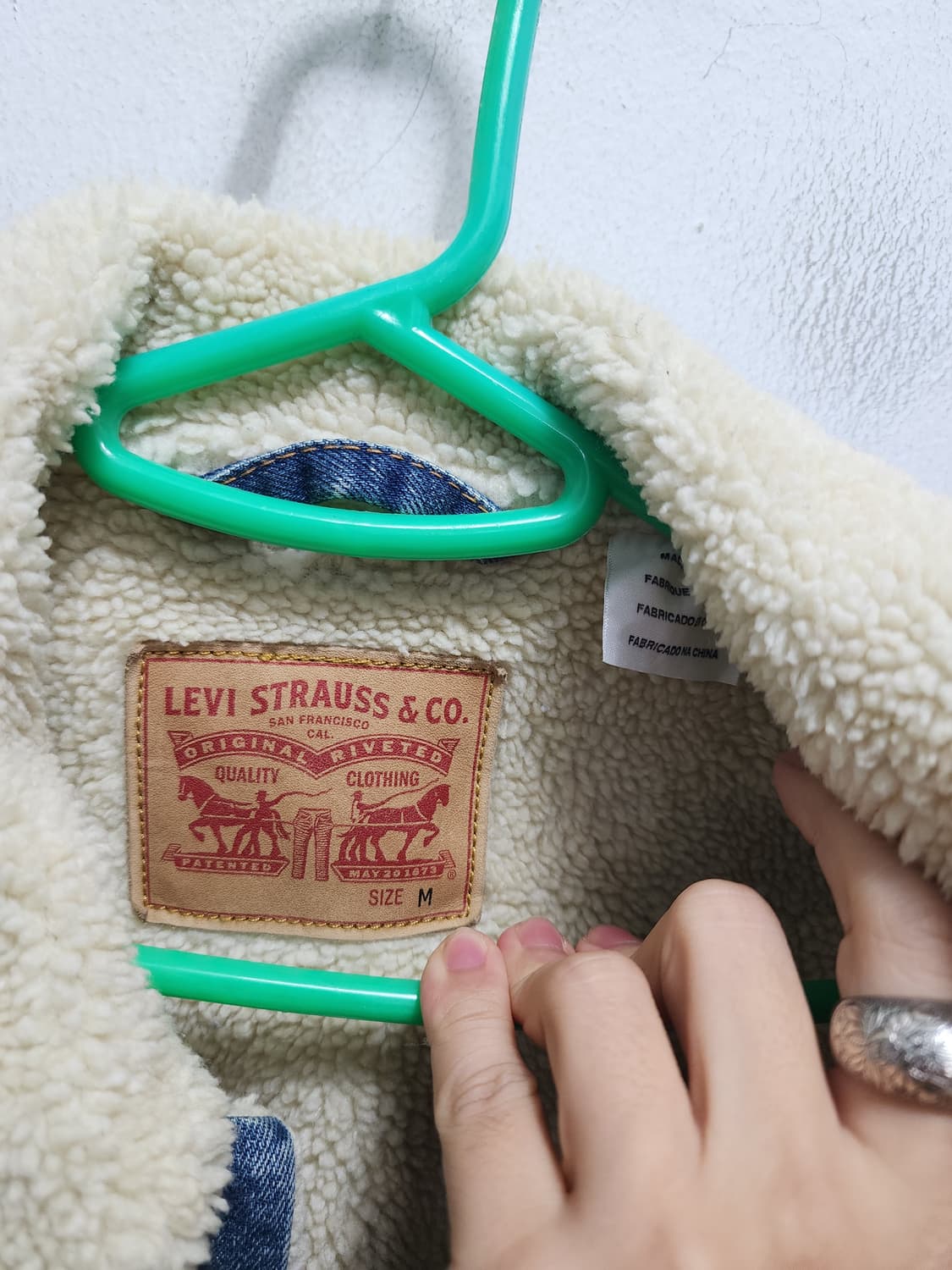 리바이스 뽀글이 쉐르파 양털 청자켓 상품이미지6