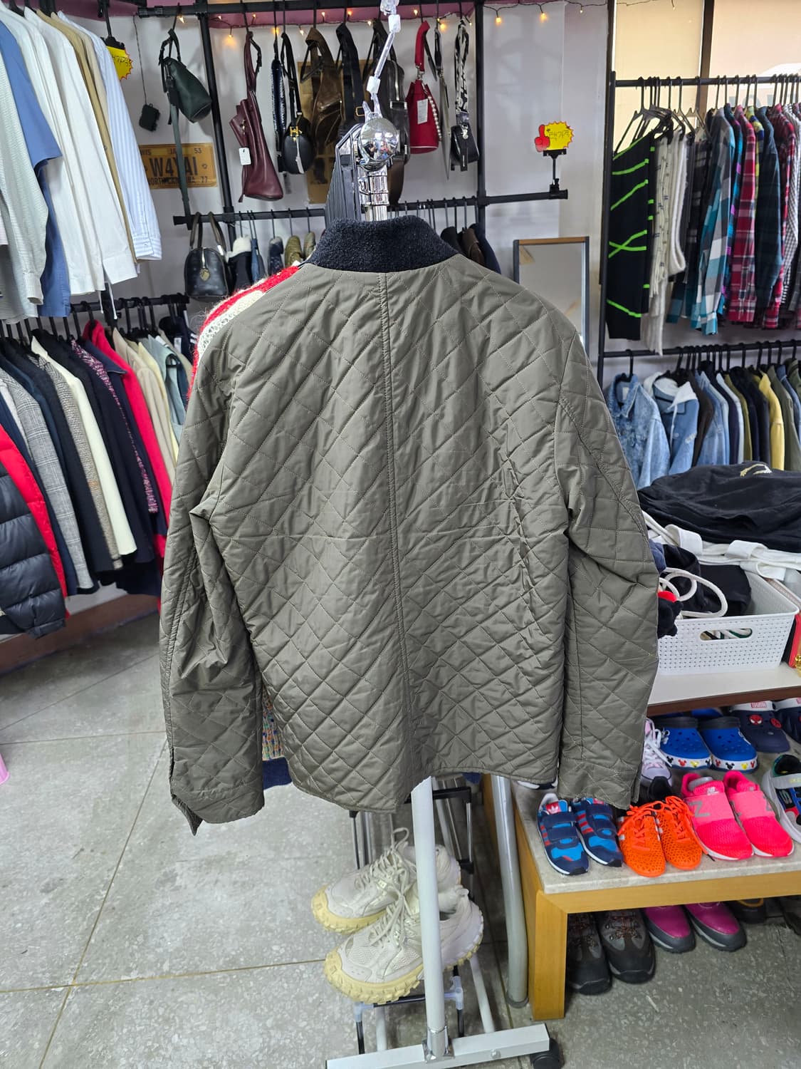 시스템 카키색 퀼팅 자켓 (1264) 상품이미지2