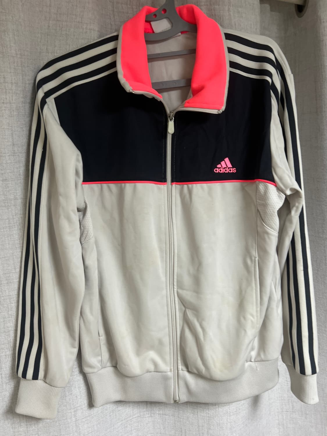 아디다스 배색 핑크 져지 상품이미지1