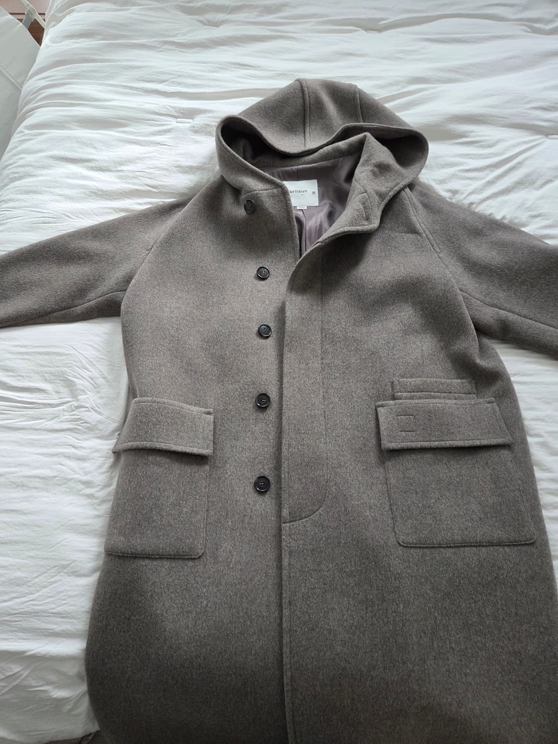 홀리선 25FW 울 후드 코트 상품이미지4