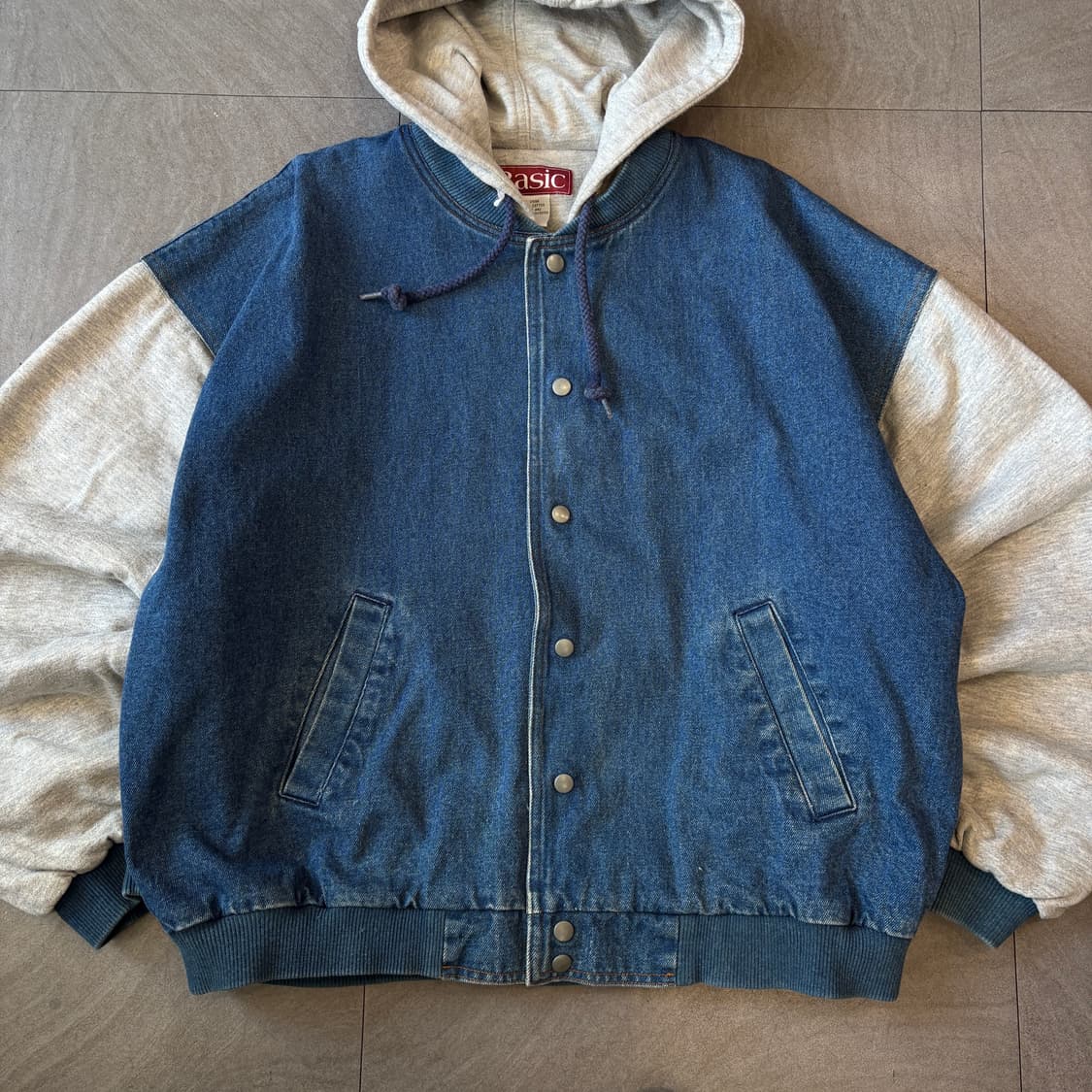 빈티지 데님 베이스볼 자켓 상품이미지4