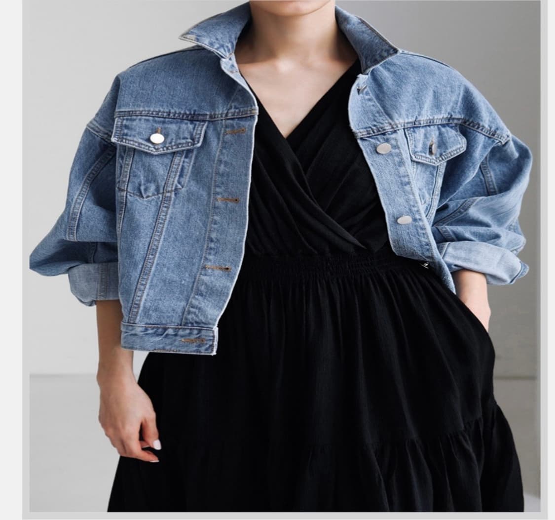 Mombbe 몸빼 데님 자켓 상품이미지2