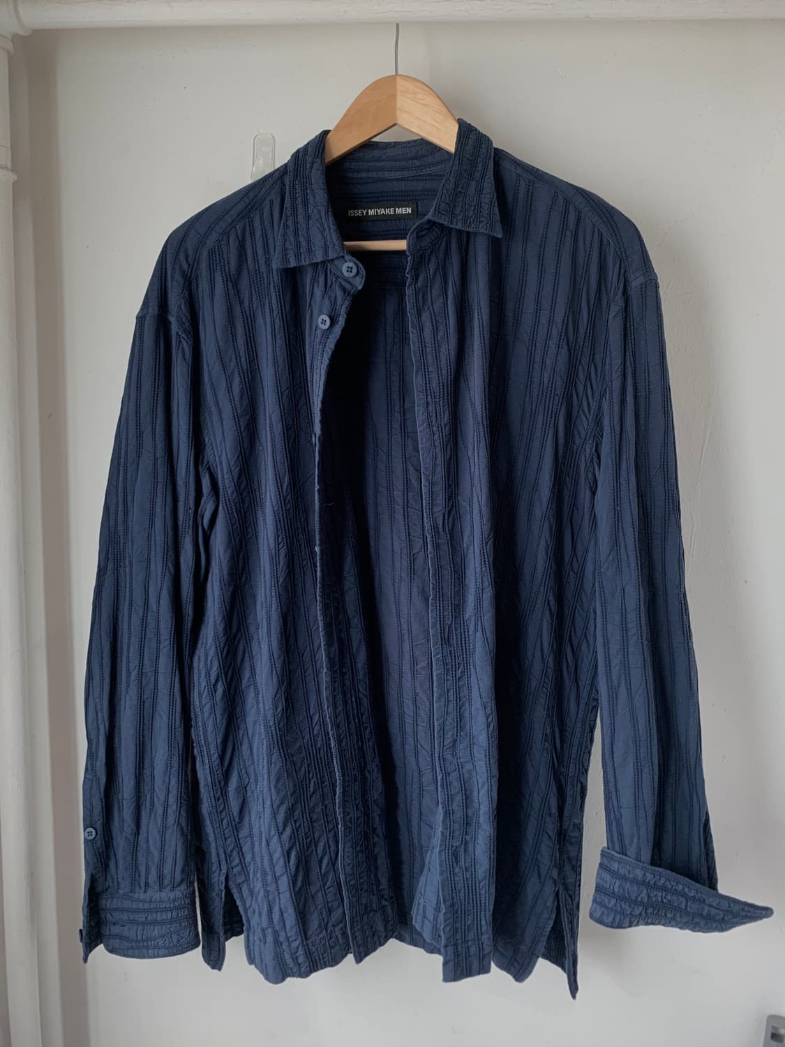 issey miyake men 링클 가공 클링클 셔츠 상품이미지8