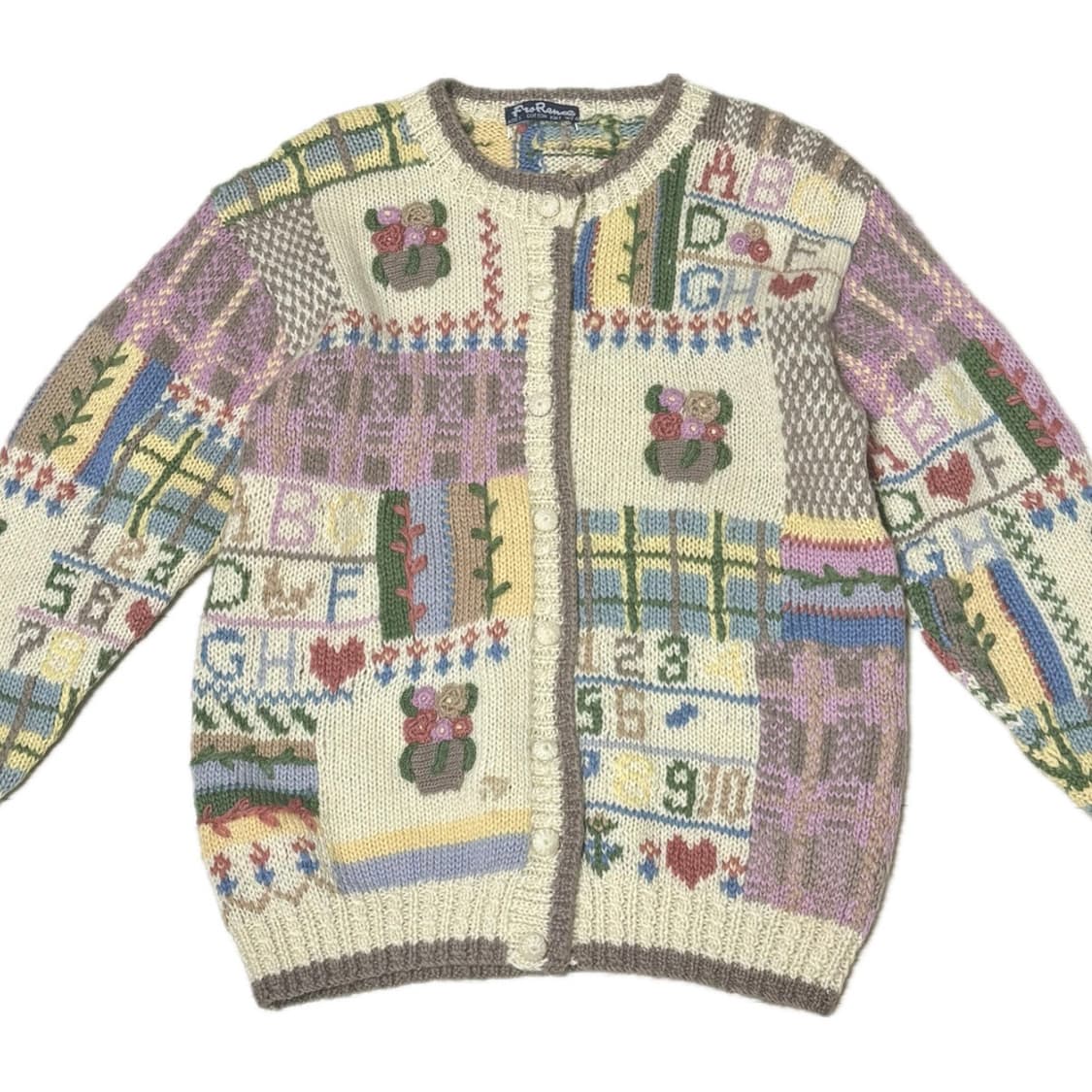 Vintage Jacquard knit cardigan 빈티지 자카드 상품이미지1