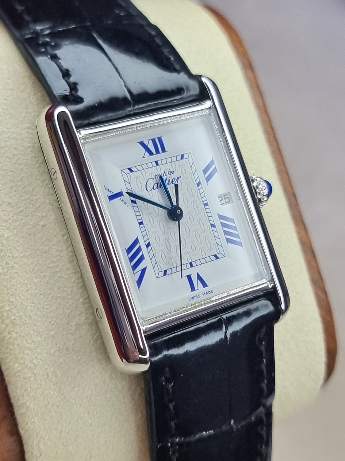 까르띠에 빈티지 탱크머스트 XL 짝수로만 다이얼 디버클 시계 99년  상품이미지2