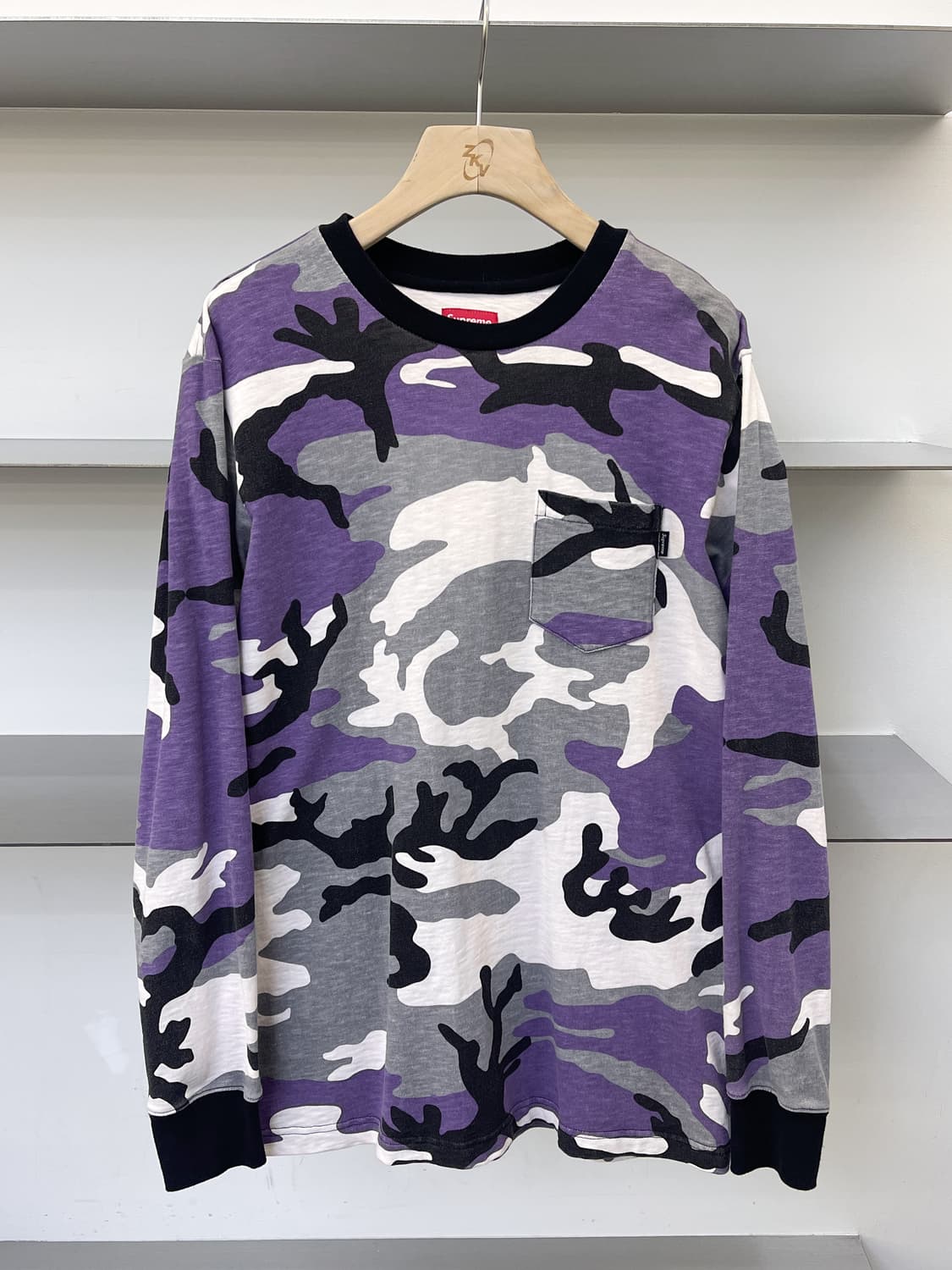 슈프림 16fw퍼플 카모 롱슬리브 티셔츠 상품이미지1