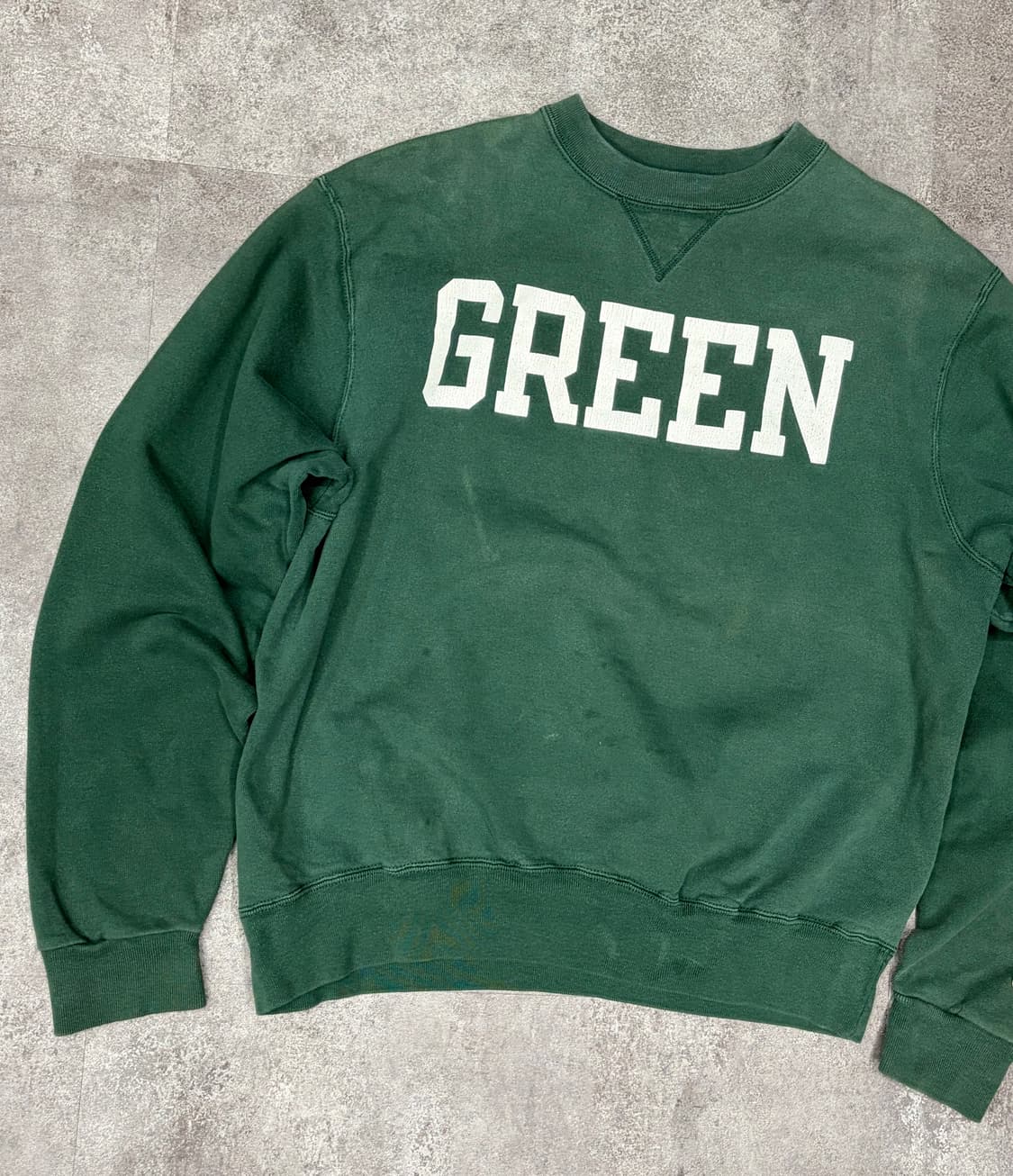 90s 챔피온 그린 맨투맨 티셔츠 상품이미지2