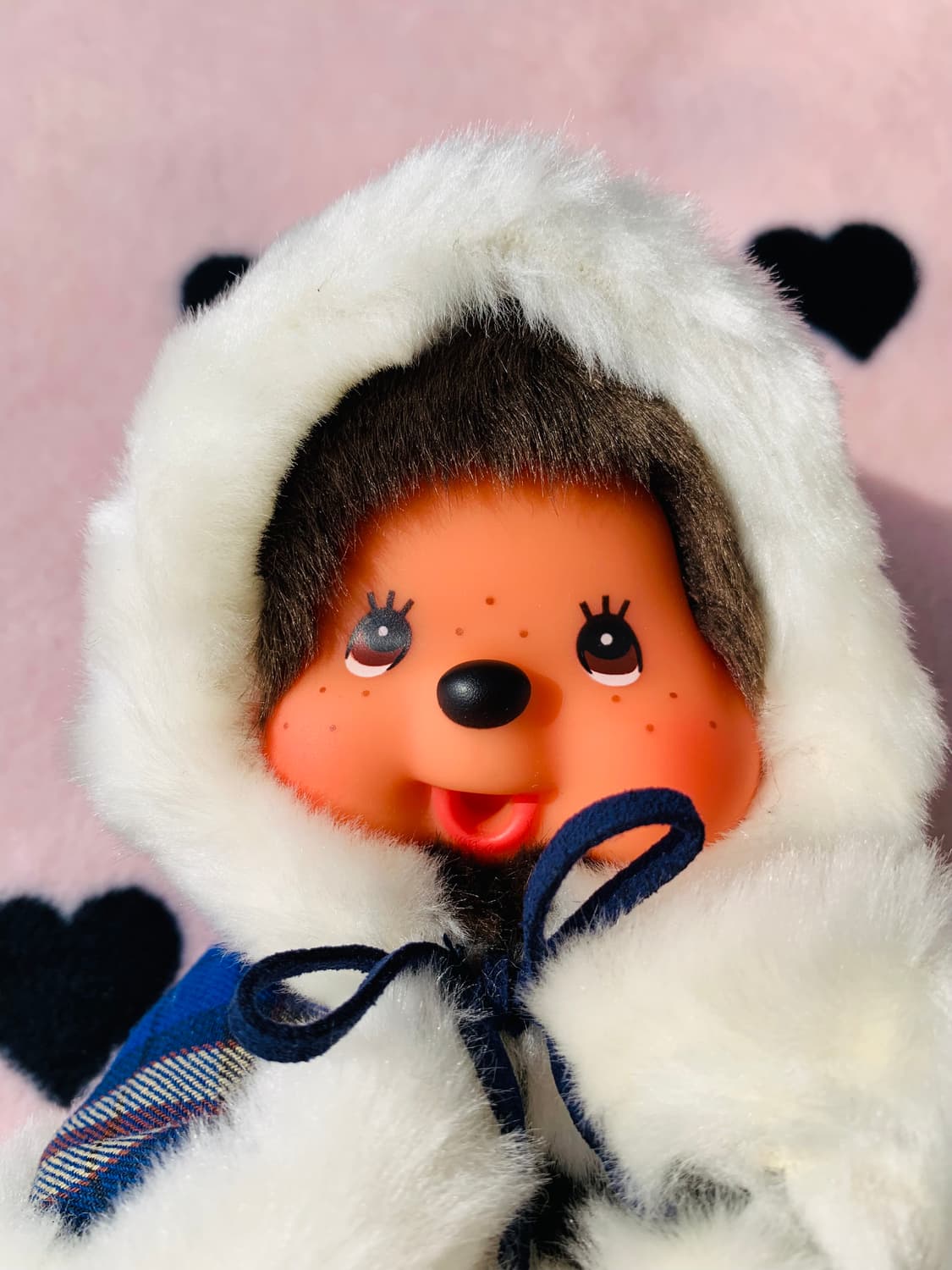 💙몬치치 체크 판초 망토 블루 상품이미지2