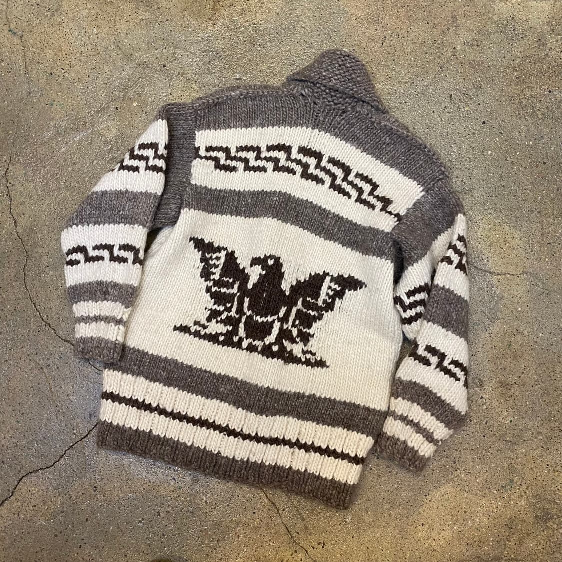 90s USA 빈티지 헤비니트 코위찬 아우터 상품이미지5