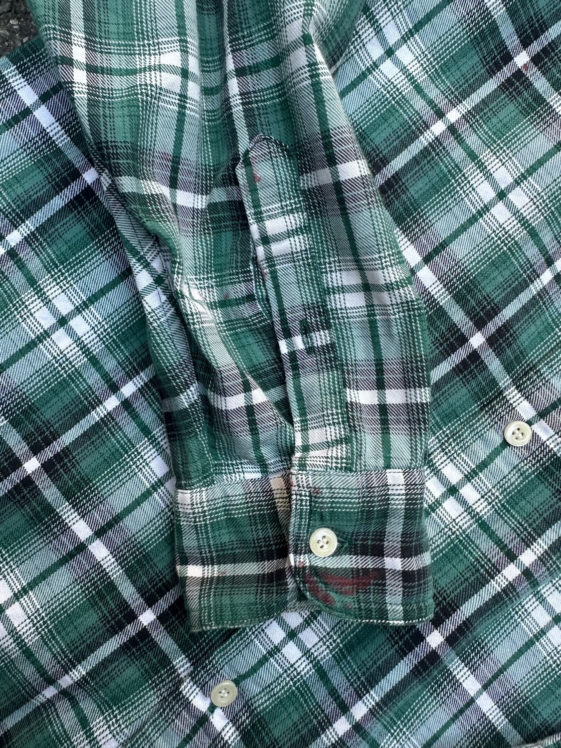 00s 빈티지 올드 갭 체크 셔츠 상품이미지5