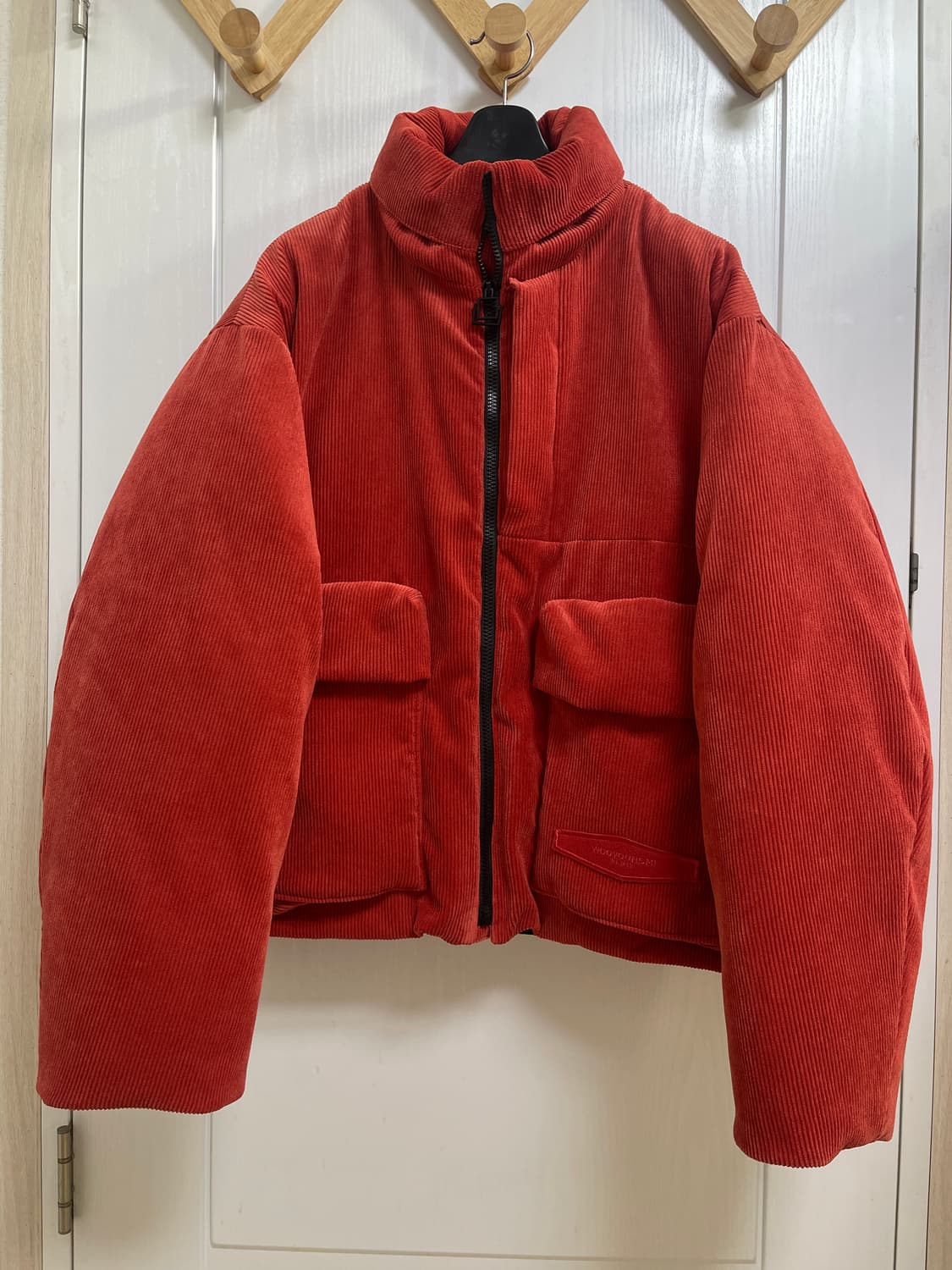 우영미 코듀로이 패딩 오렌지 50 상품이미지1