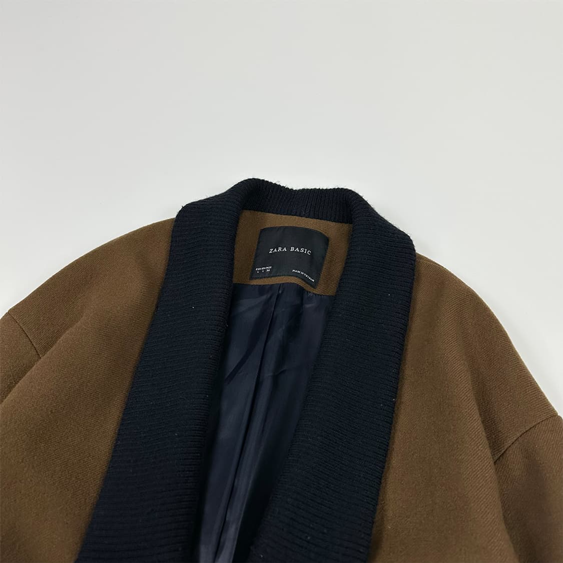 자라 베이직 숄카라 카멜 코트 상품이미지3