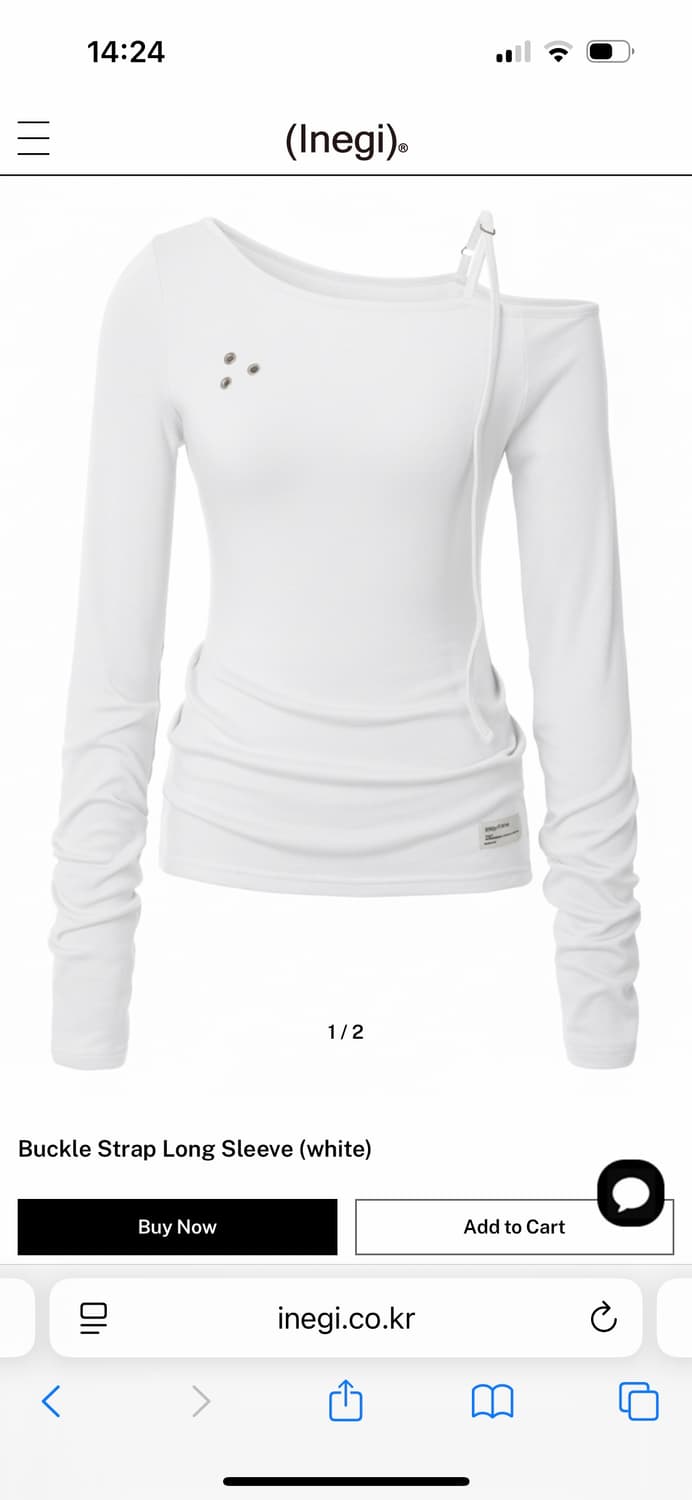 이네기 버클 스트랩 롱슬리브 상품이미지1