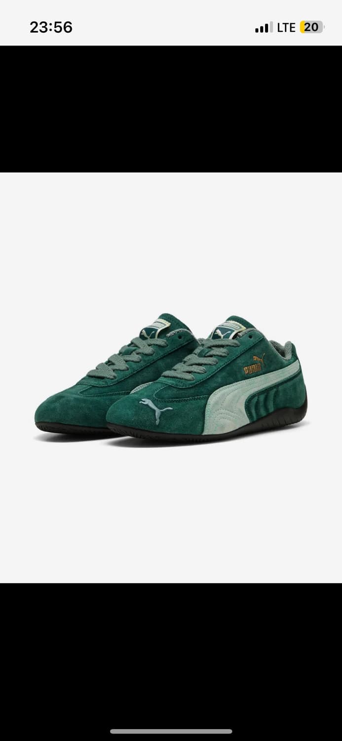 퓨마 스피드캣 스웨이드 그린 235 1회 착용 상품이미지1