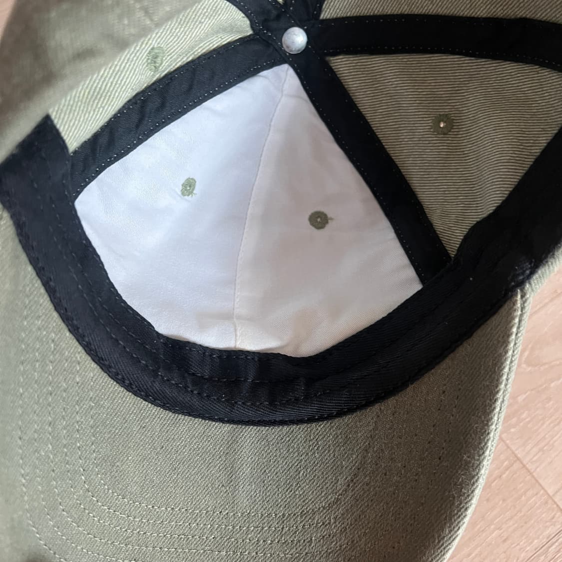 슈프림 케블라 데님 S 로고 6-패널 캡 올리브 - 22SS 상품이미지5