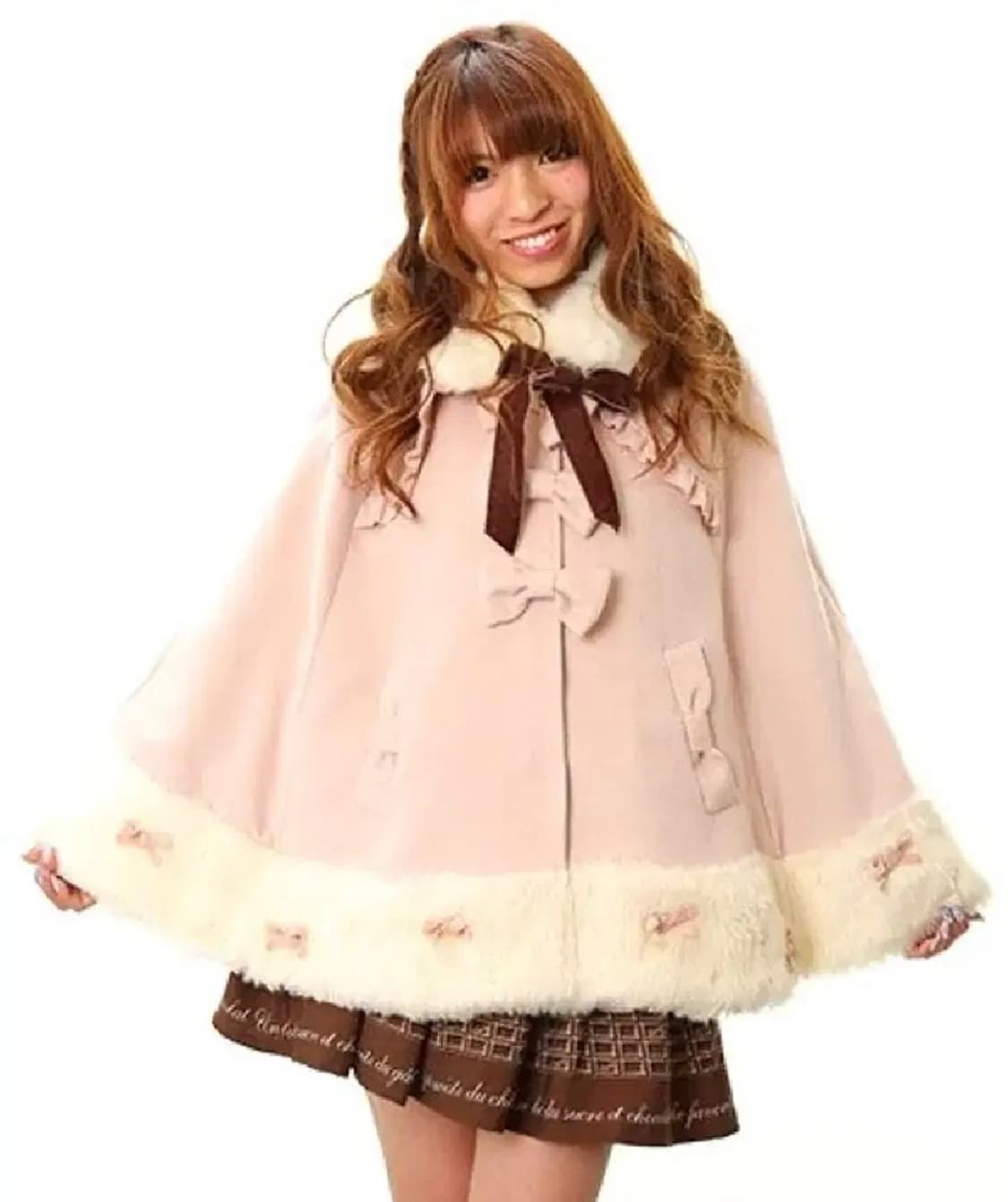 앙크루즈 핑크 판쵸 케이프 판매 라떼갸루 히메갸루 섭컬 일브 리즈리사 상품이미지2