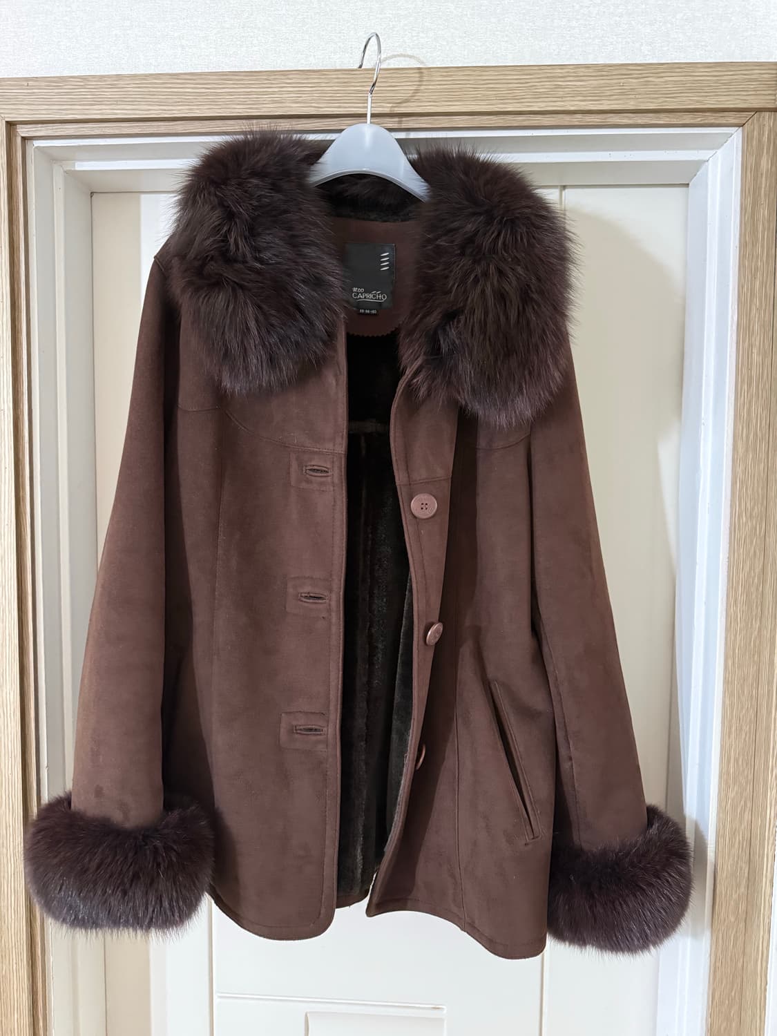 리얼 퍼 스웨이드 자켓 상품이미지2