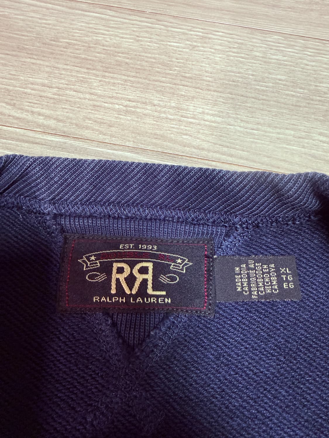 rrl 더블알엘 가먼트다잉 스웻셔츠 xl 상품이미지4