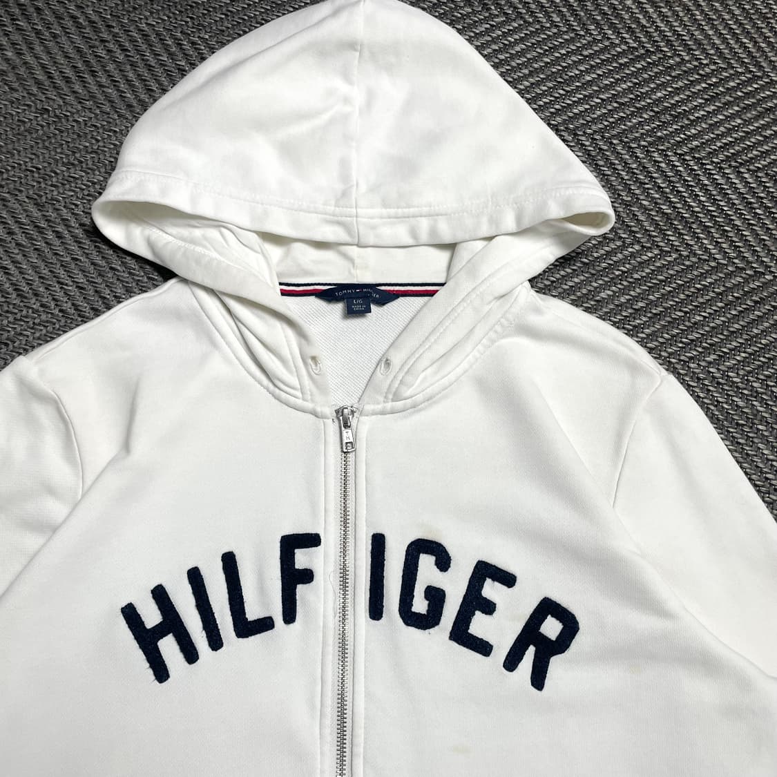 타미힐피거 스펠아웃 베이직 루즈핏 후드집업y 5226 상품이미지5