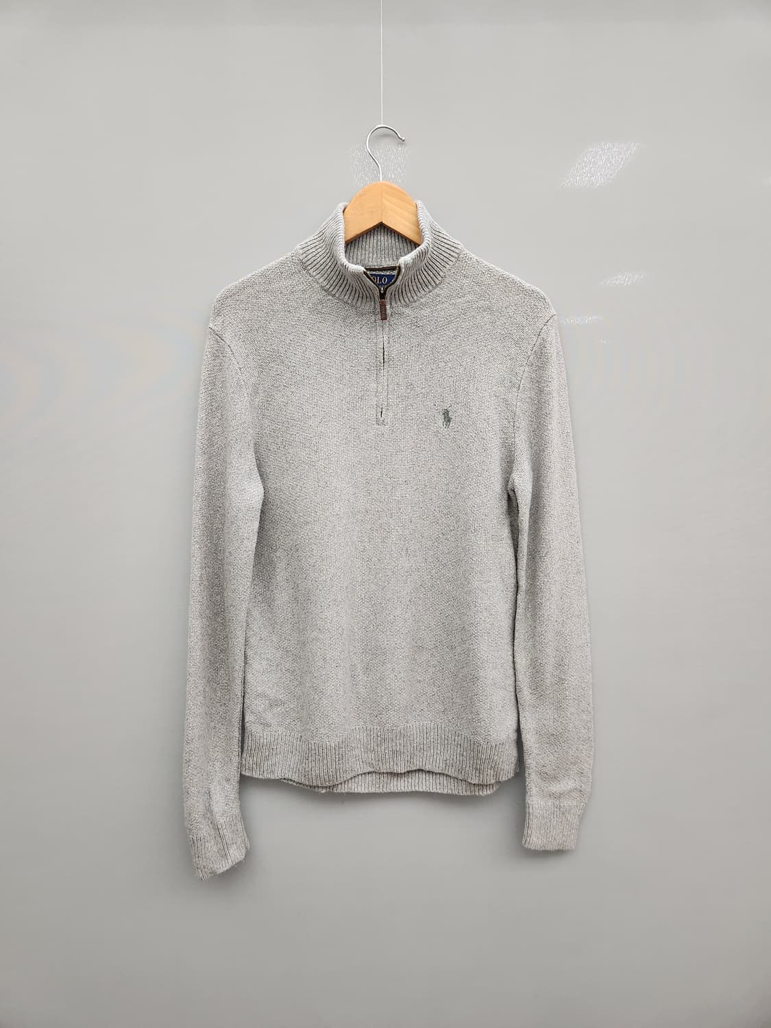 폴로 랄프로렌 하프넥 니트 스웨터 그레이 상품이미지1