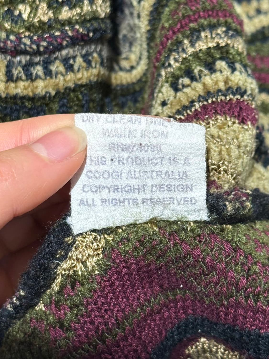 쿠지 그린 에스닉 멀티 케이블 버튼 가디건 상품이미지10