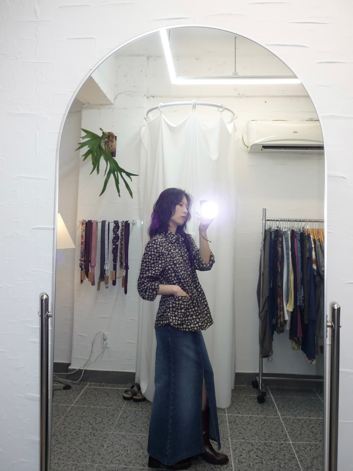 Brown dot overfit jacket 상품이미지1