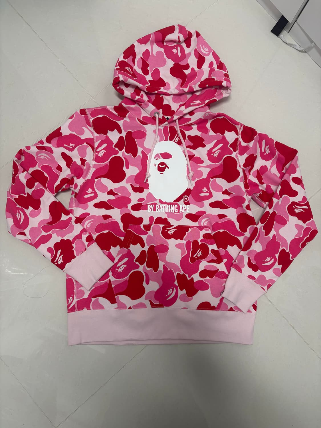 베이프 ABC 카모 풀오버 후드(M) PINK 상품이미지4