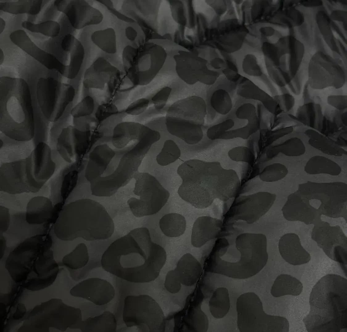 배드블러드 라이트웨이트 후드 푸퍼 패딩 그레이 레오파드 M 상품이미지2