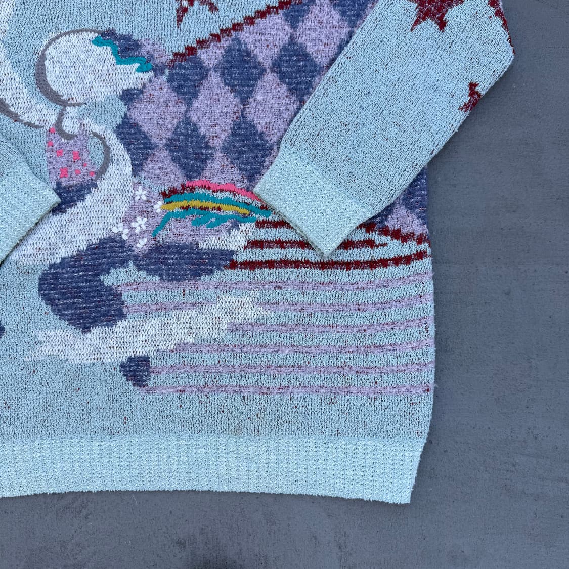 THURSDAY ISLAND 그래픽 니트 상품이미지3