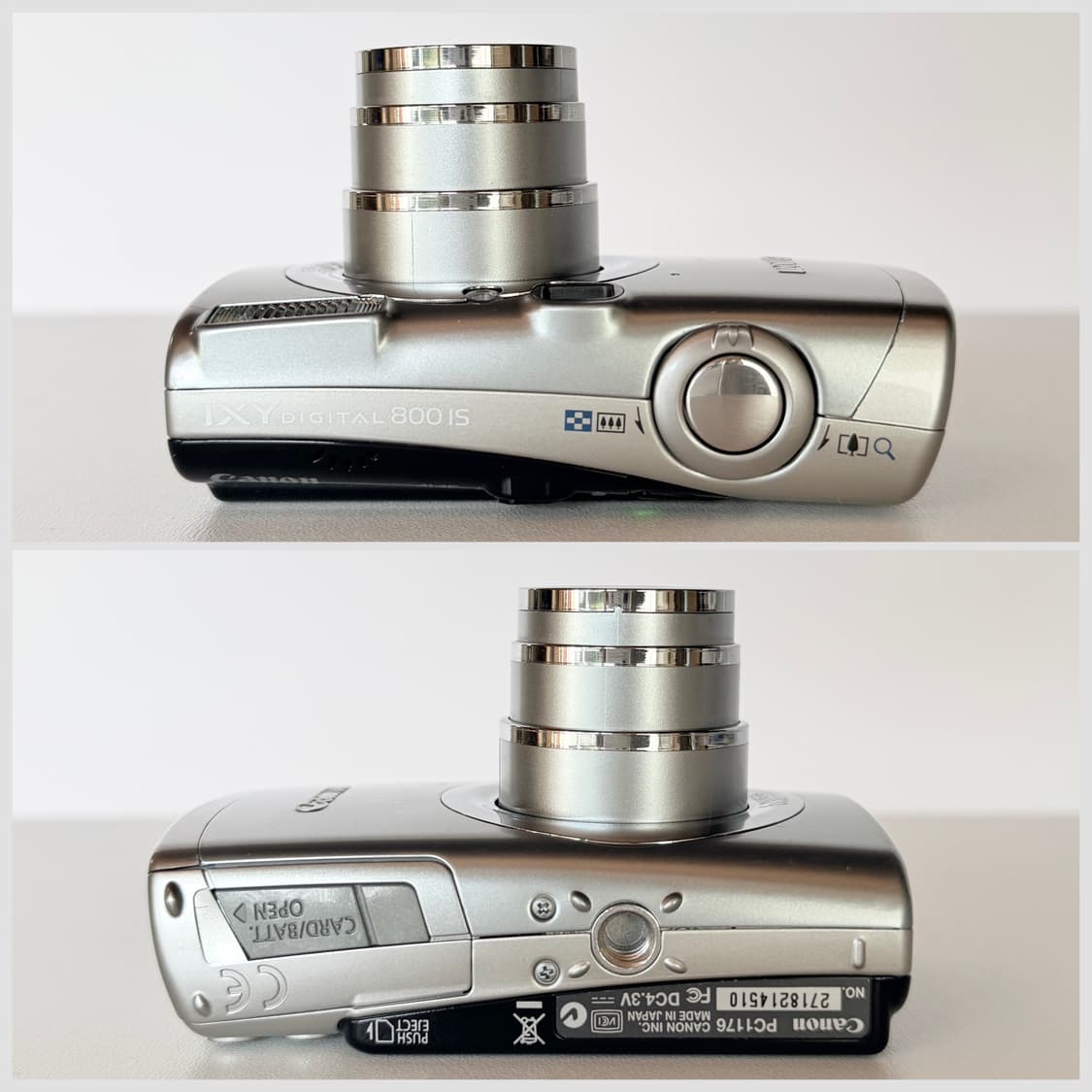 ✨BTS뷔/박보영 픽✨캐논 IXY800 익시800 클래식 실버 디카 상품이미지7