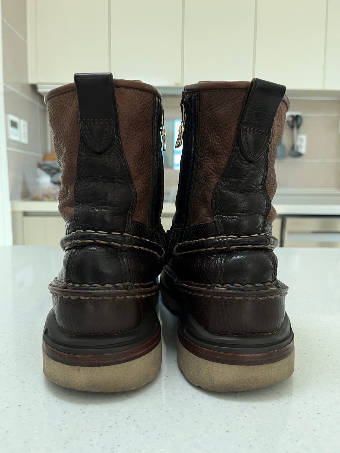 비즈빔 15fw 그리즐리 부츠 US9.5 (올 레더, 다크 브라운) 상품이미지4