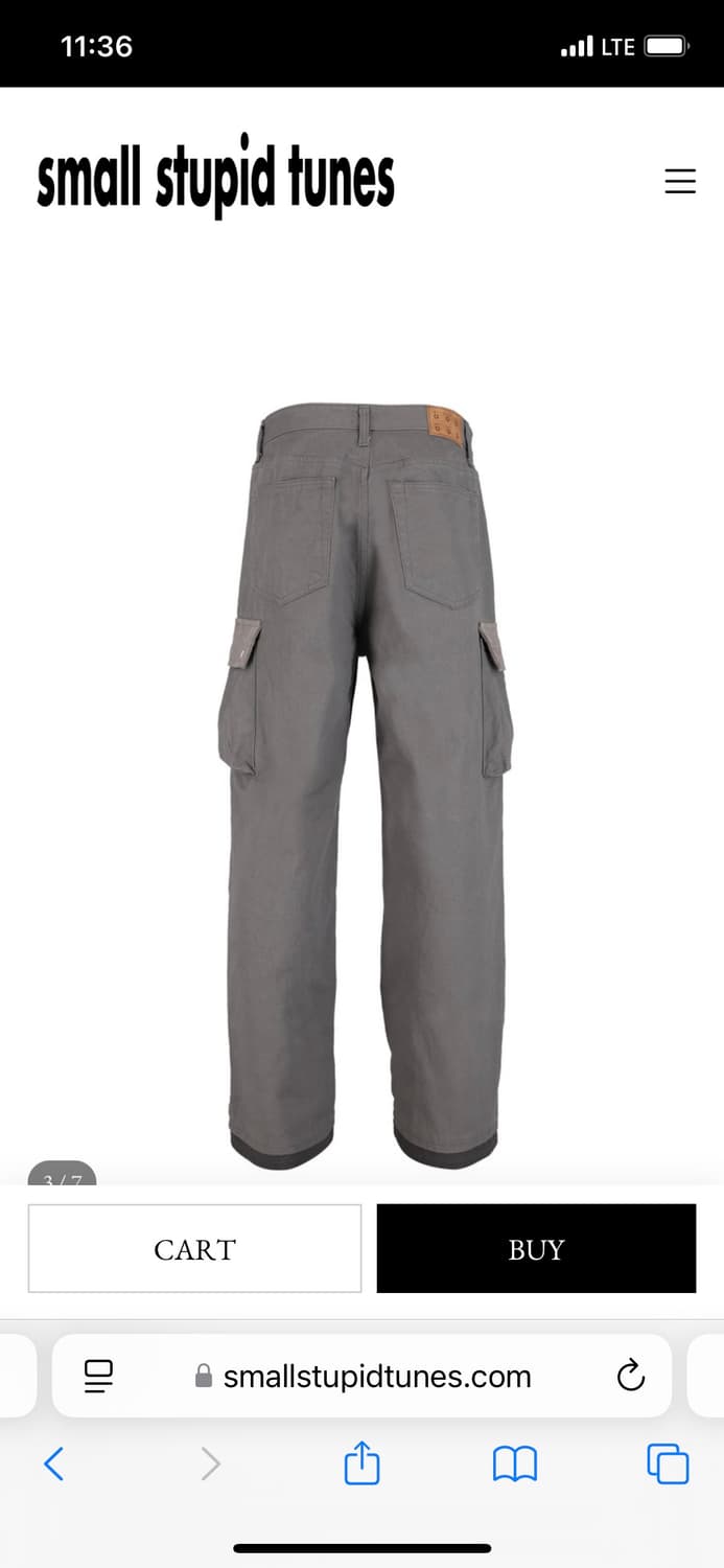 small stupid tunes LAYERED CARGO PANTS 상품이미지7