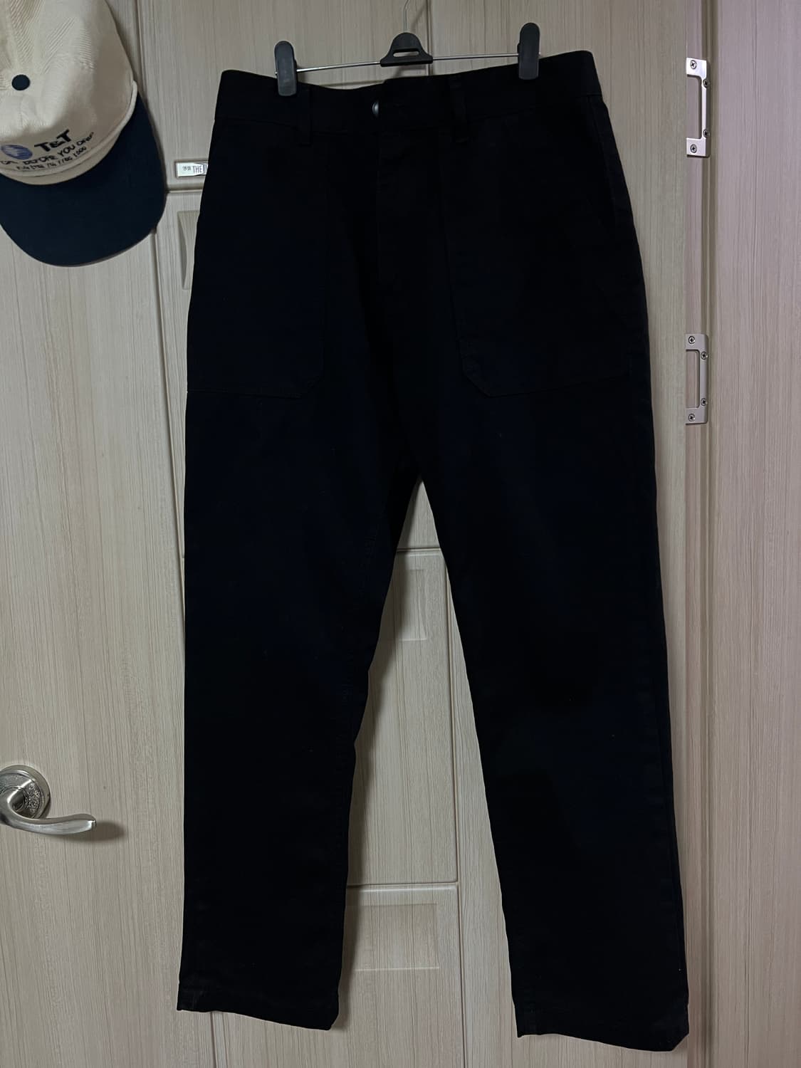 브랜디드 데님 스트레이트 블랙  상품이미지1