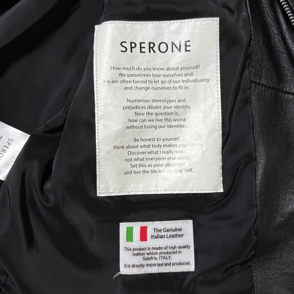 [정가 20만원] 스페로네 양가죽 레더 자켓 XL 상품이미지8