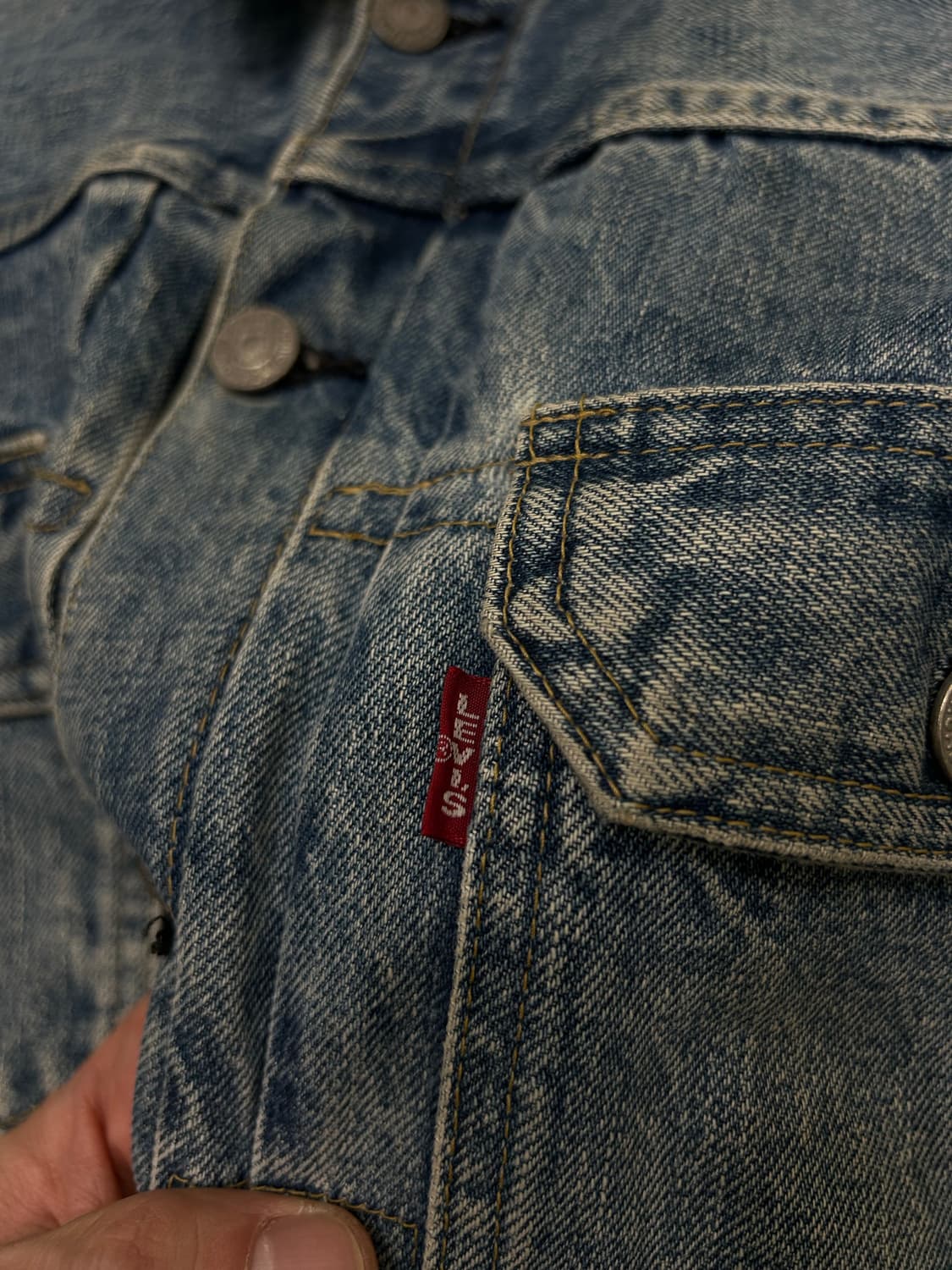 [38]리바이스 90s 71507xx Big e 데님 트러커 자켓 상품이미지5