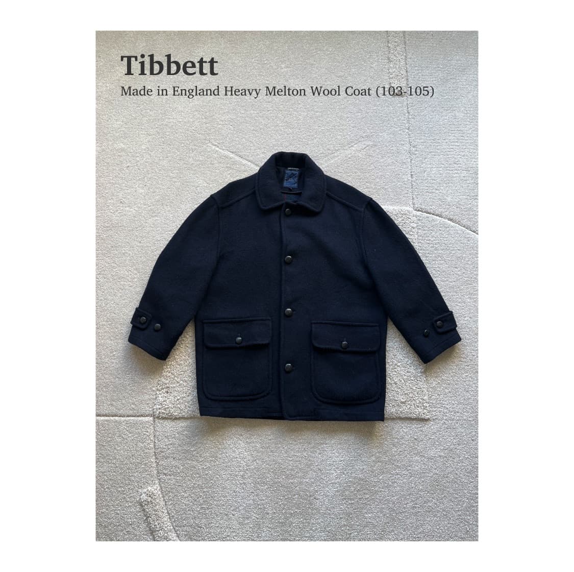 티베트 헤비 멜튼 울 코트 (103-105) 상품이미지1