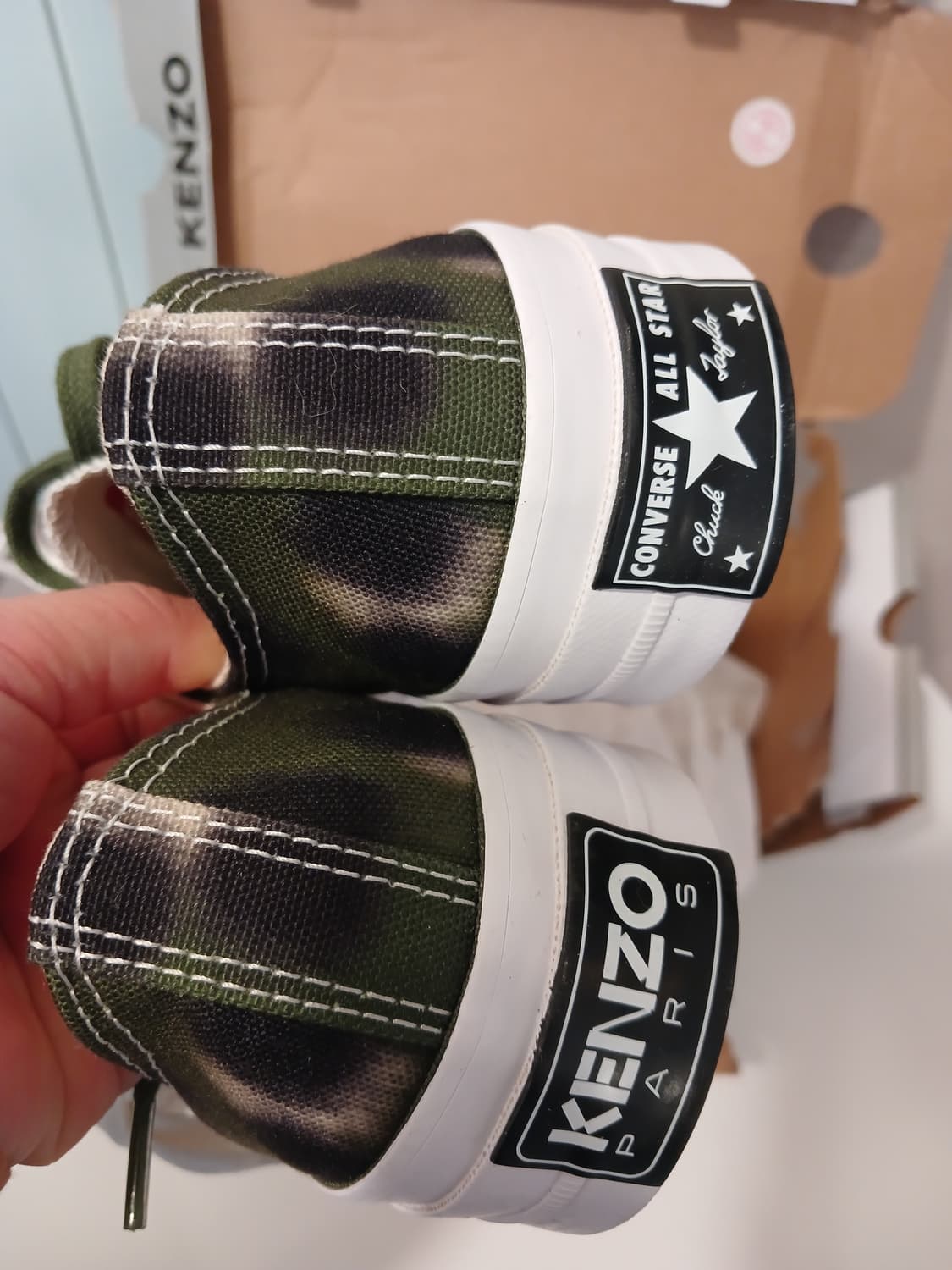 겐조 x 컨버스 콜라보 정품 올스타 카모플라쥬 스니커즈 245 사이즈 상품이미지5