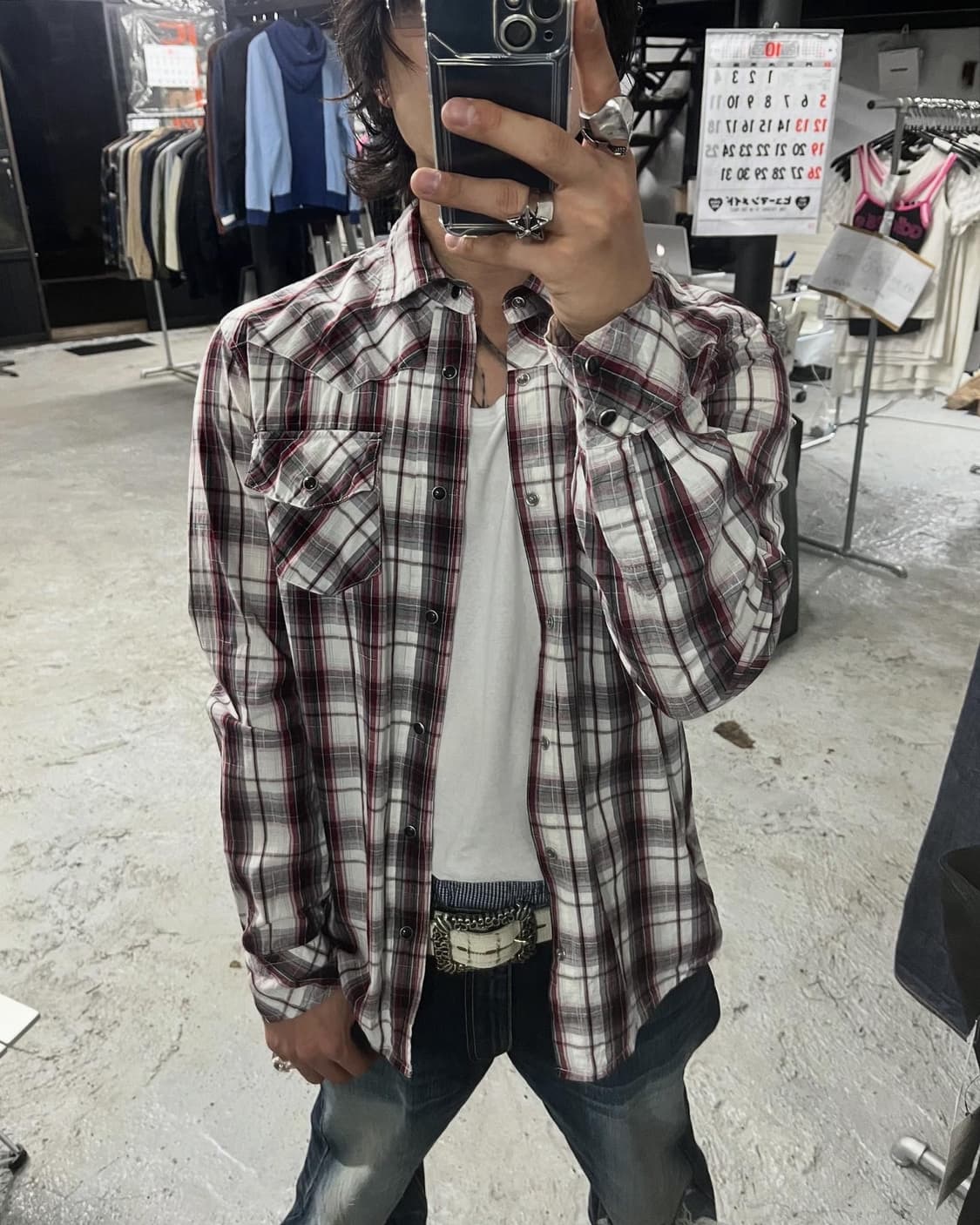 vtg western shirt 상품이미지1