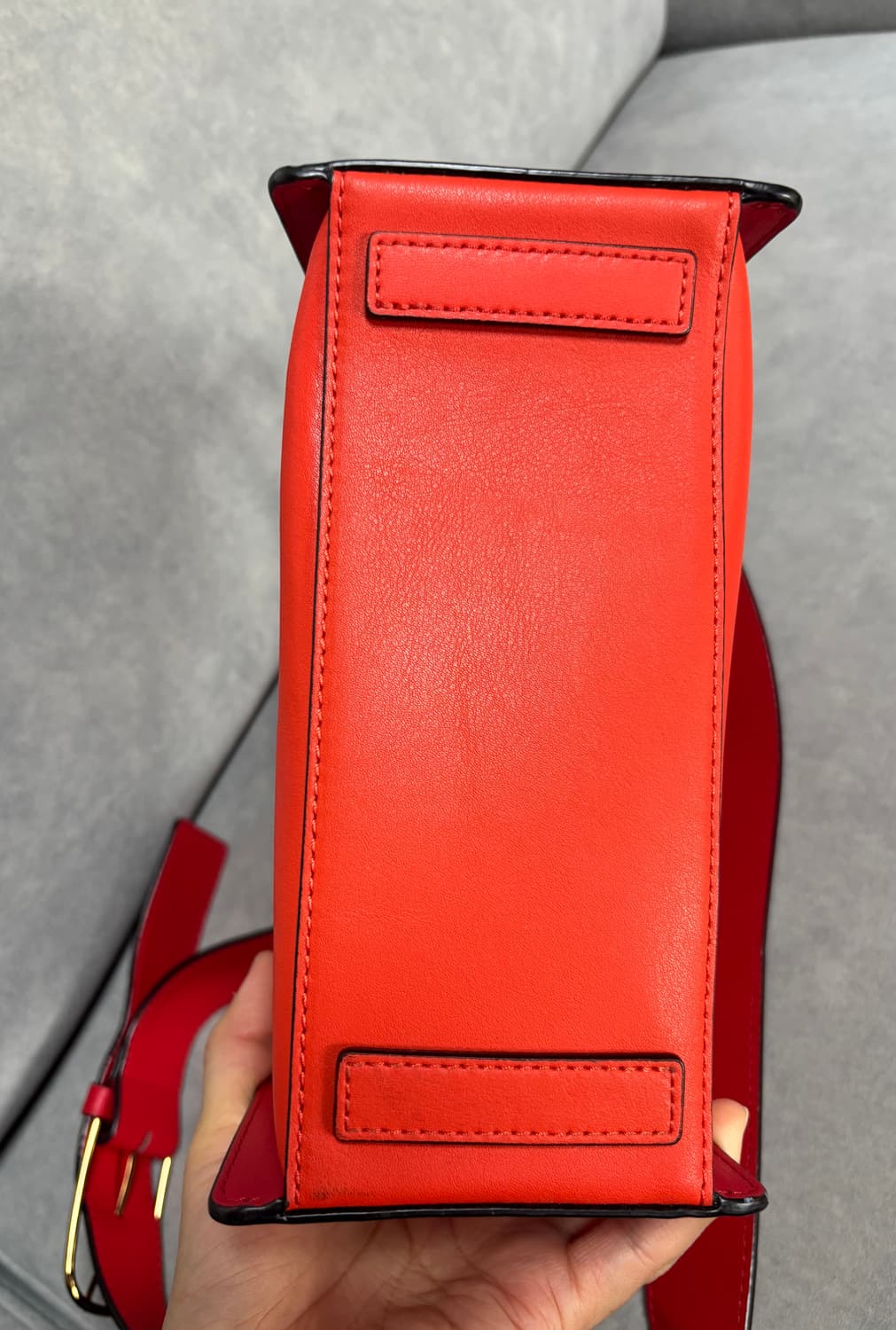 덱케 아코디온 미니 크로스백 레드 상품이미지4