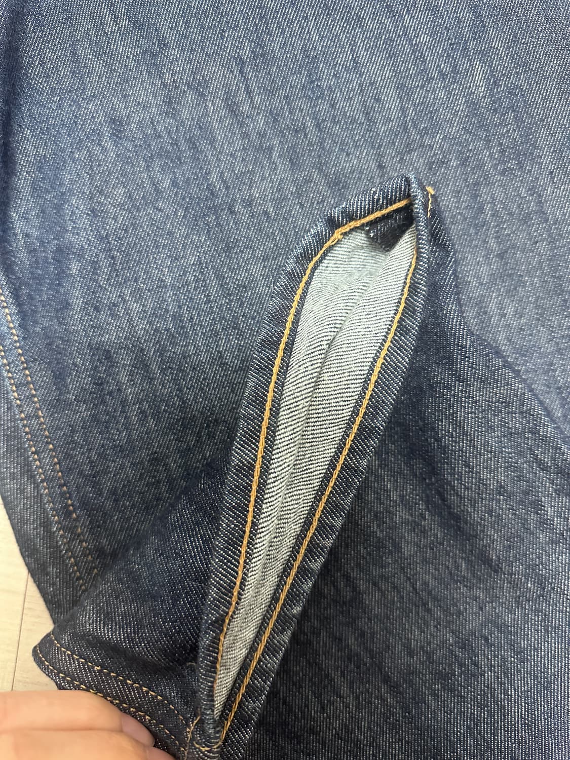 (30) 오라리 하드 트위스트 와이드 데님 팬츠 A00P03DM 상품이미지5