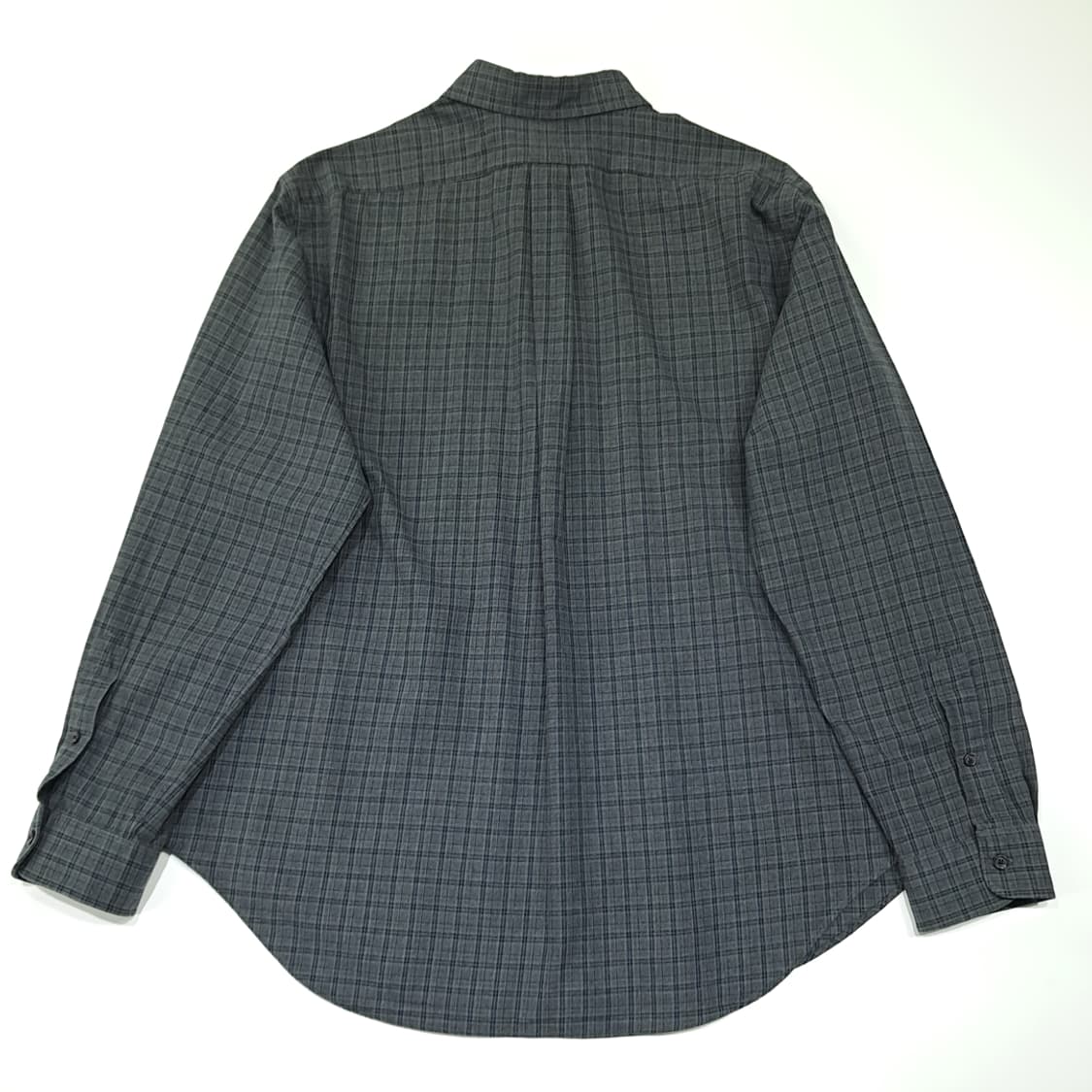 CL875 2XL 폴로 90s 스모크그레이 클래식 체크 셔츠 남방 상품이미지6