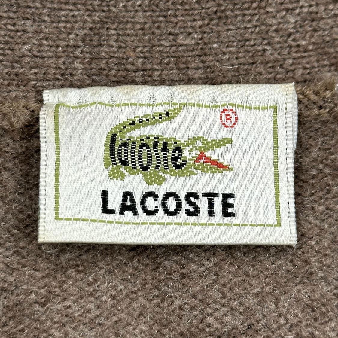 라코스테 클래식 니트 가디건 베이지 S 상품이미지5