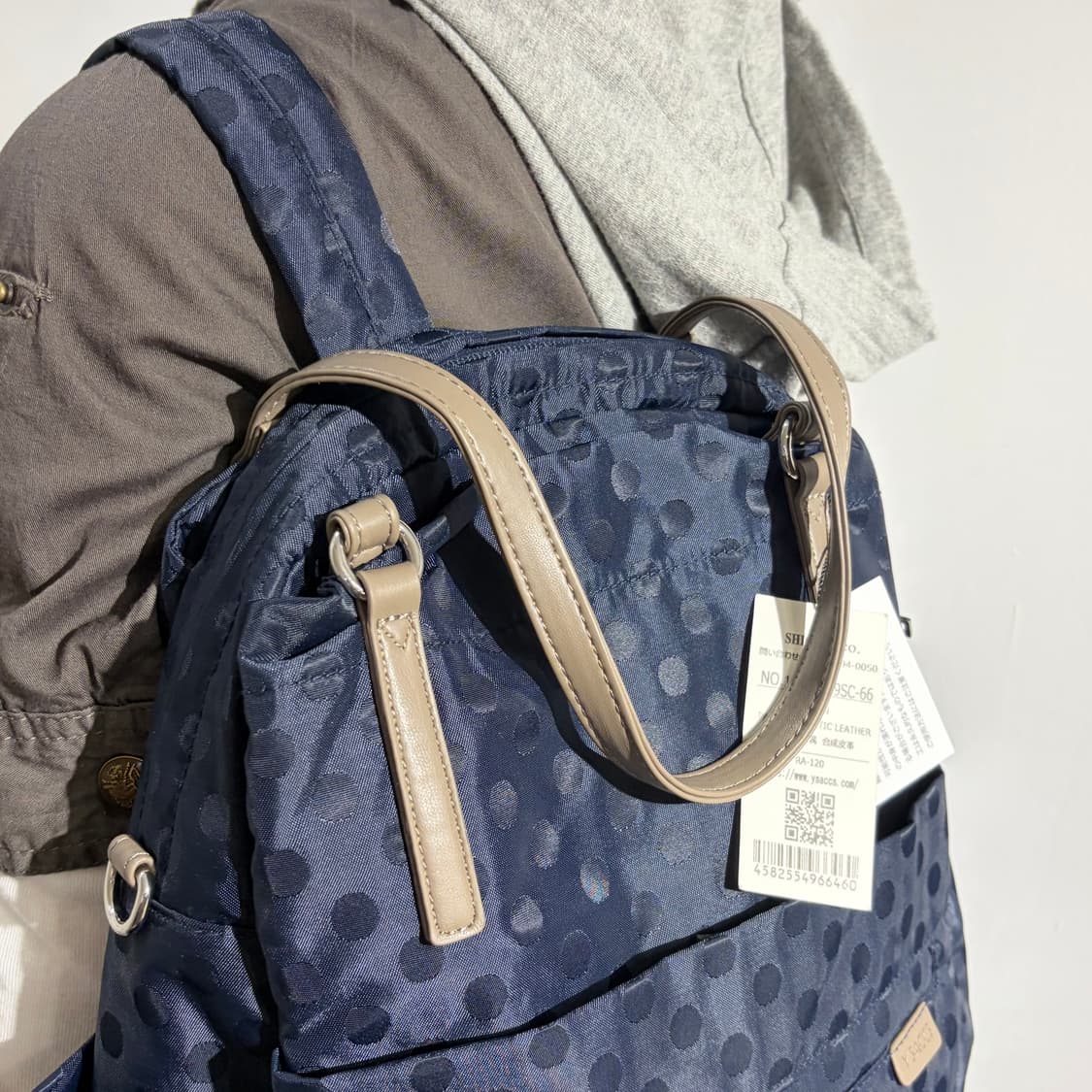 Y'SACCS 요지 야마모토 도트 백팩 가방 상품이미지4