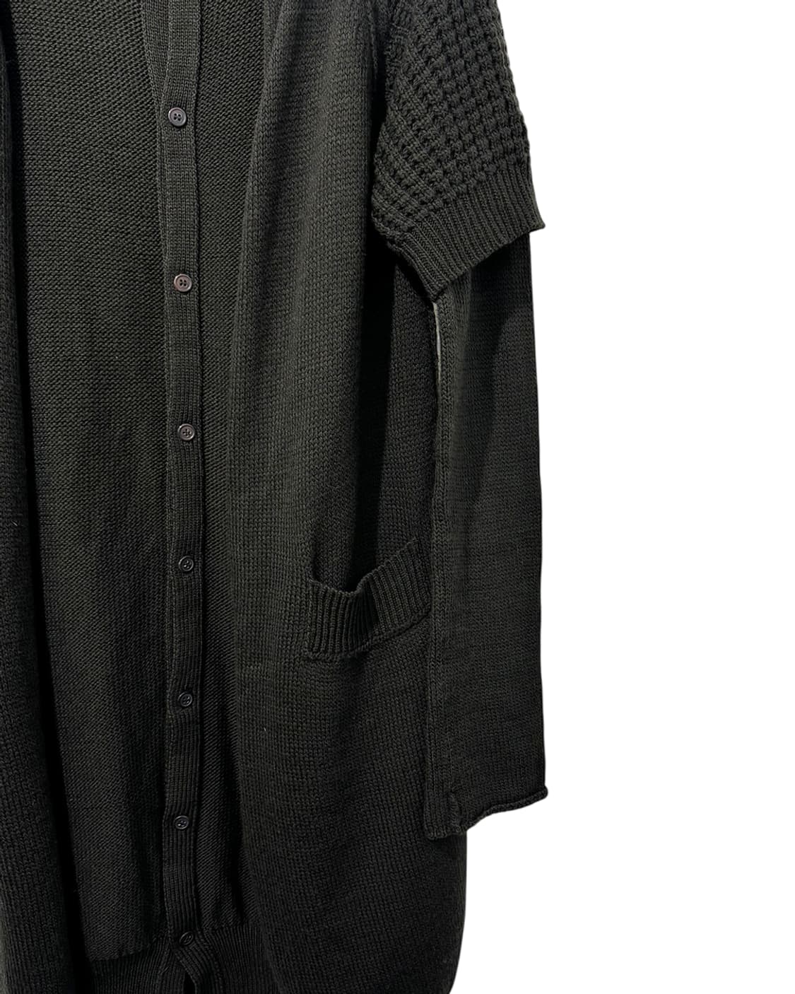 와이즈 더블 레이어 니트 롱 가디건 상품이미지8