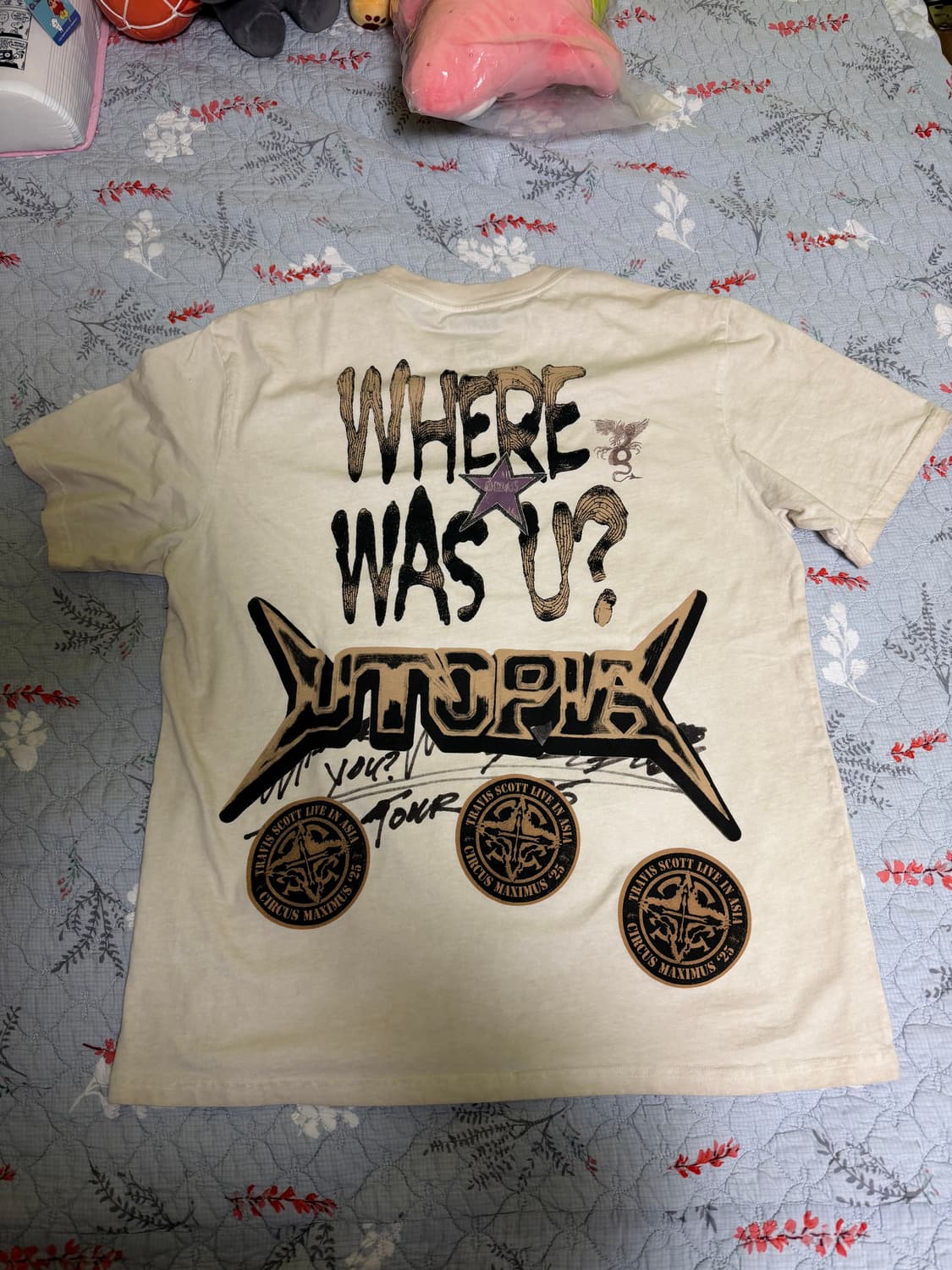 [XL] 트래비스 스캇 콘서트 머천다이즈 티셔츠 상품이미지2