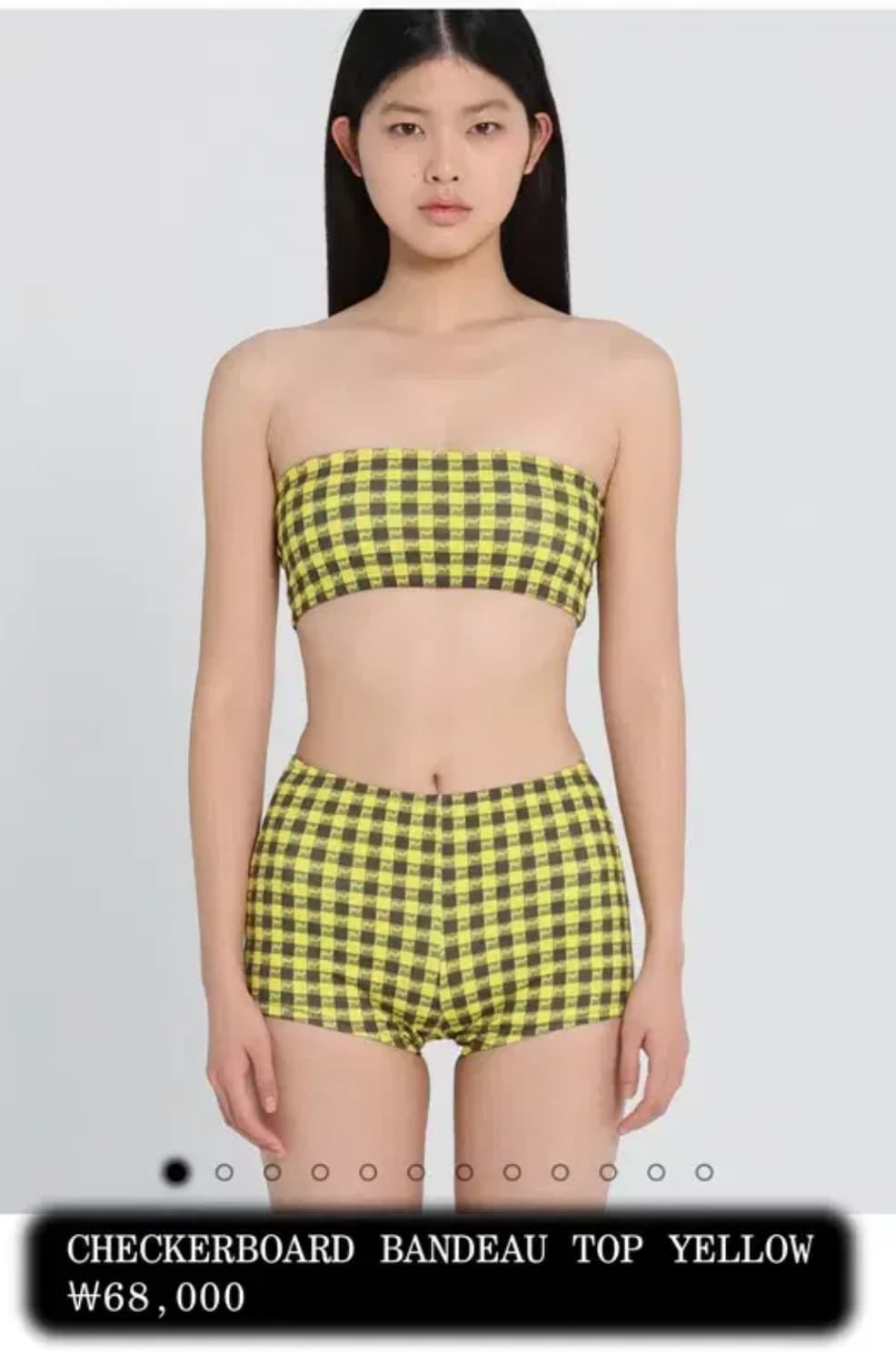 Seo 에스이오 비키니 checkerboard bandeau top M 상품이미지1