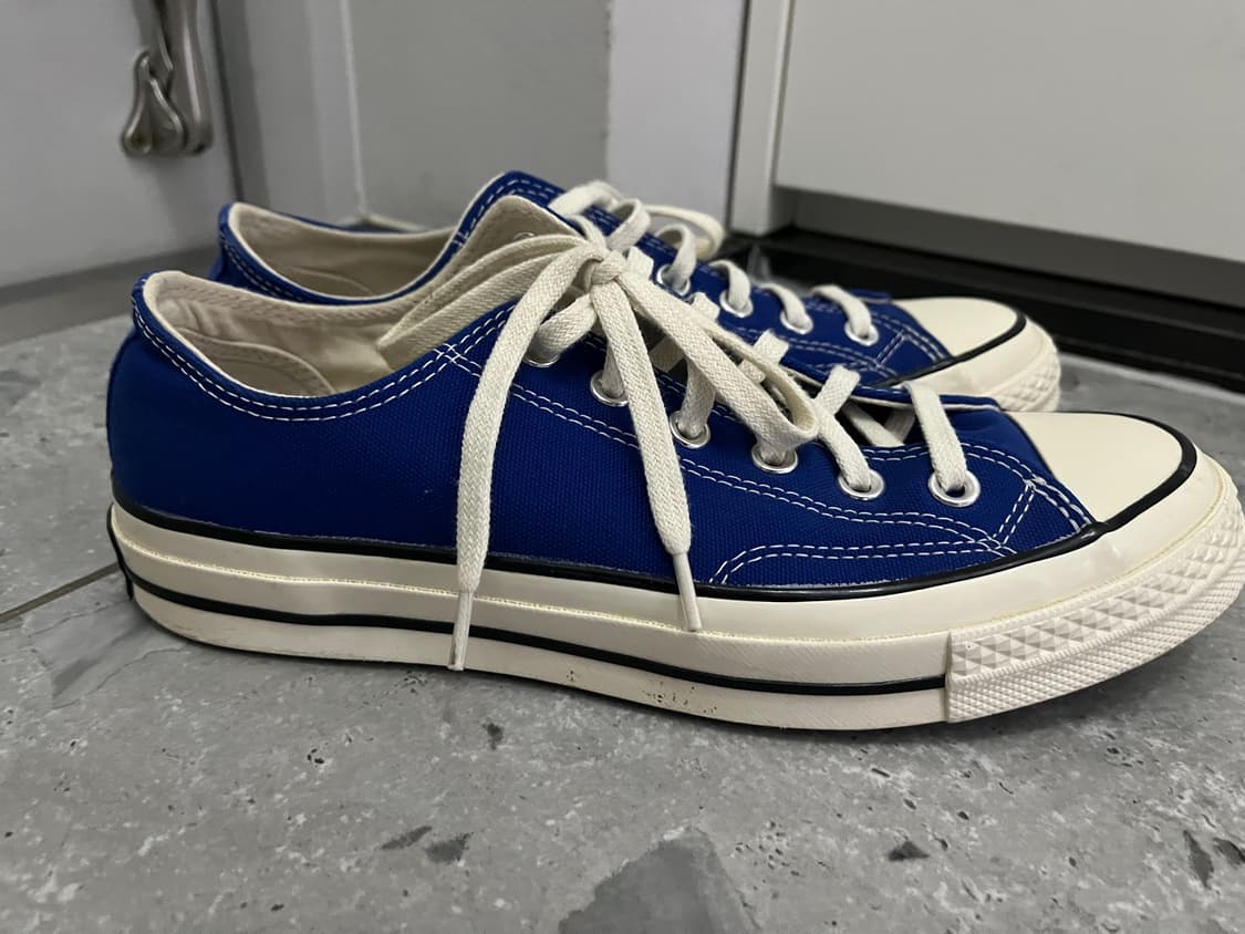 컨버스 척 70 로우 빈티지 캔버스 러쉬 블루 260 상품이미지2