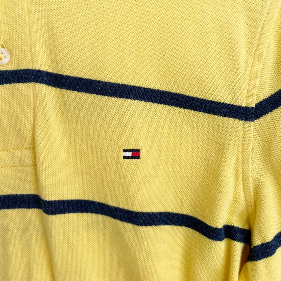 A2 타미힐피거 스트라이프 긴팔 폴로 셔츠 M사이즈 상품이미지4