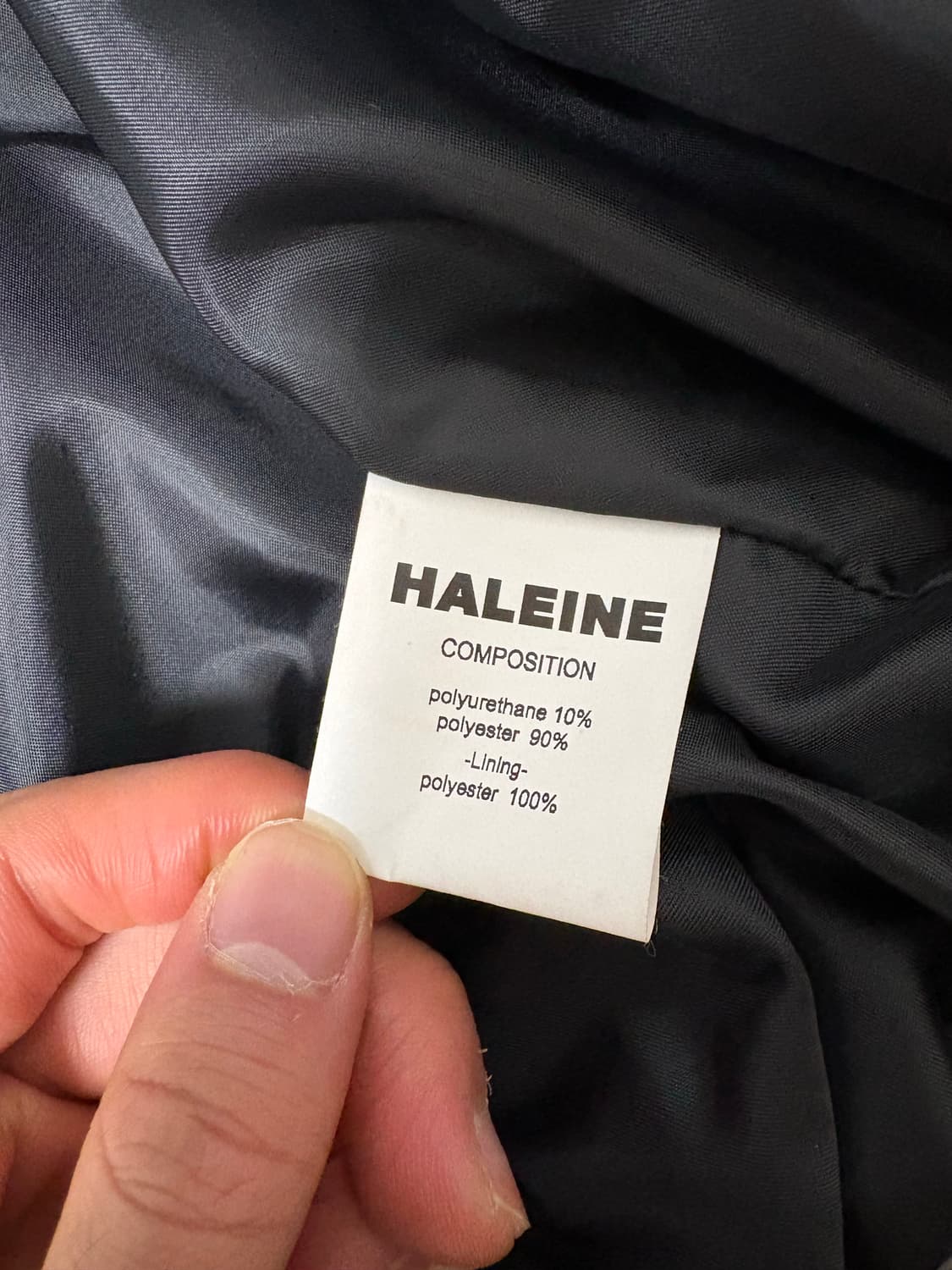 알렌느 바이커 디테일 스크랩 포우 레더 3D 블루종 그레이 상품이미지7